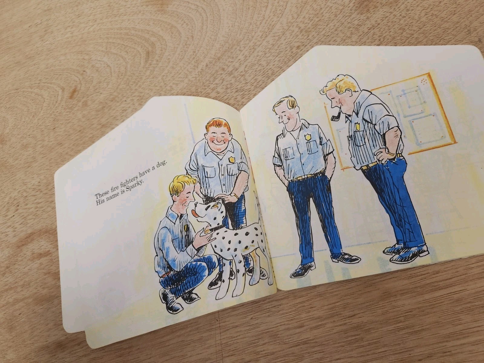 1979 The Fire House Book. A Golden Shape Book. By Colin Bailey