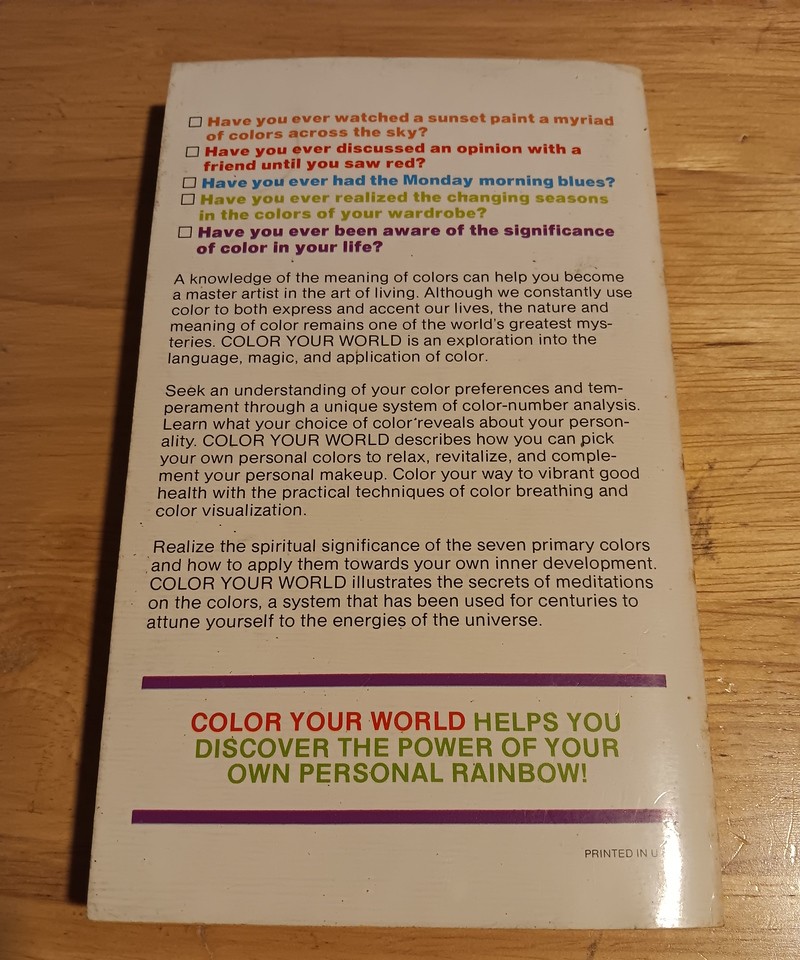 Color your world (A Warner Destiny book)