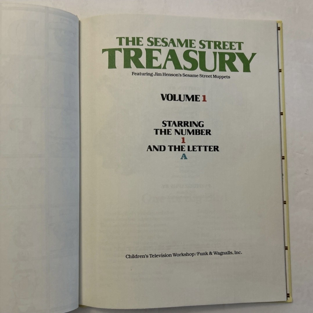Complete Set of 15 Vintage Sesame Street Treasury Books CTW Funk & Wagnalls