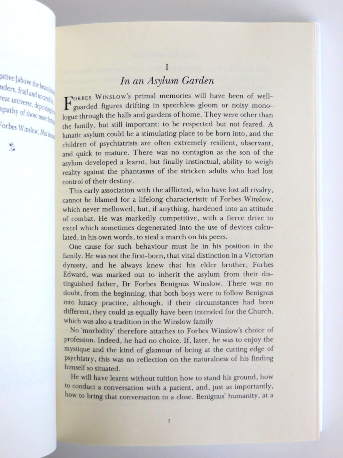 Doctor Forbes Winslow: Defender of the Insane Hardcover Book 280 pages Cappella