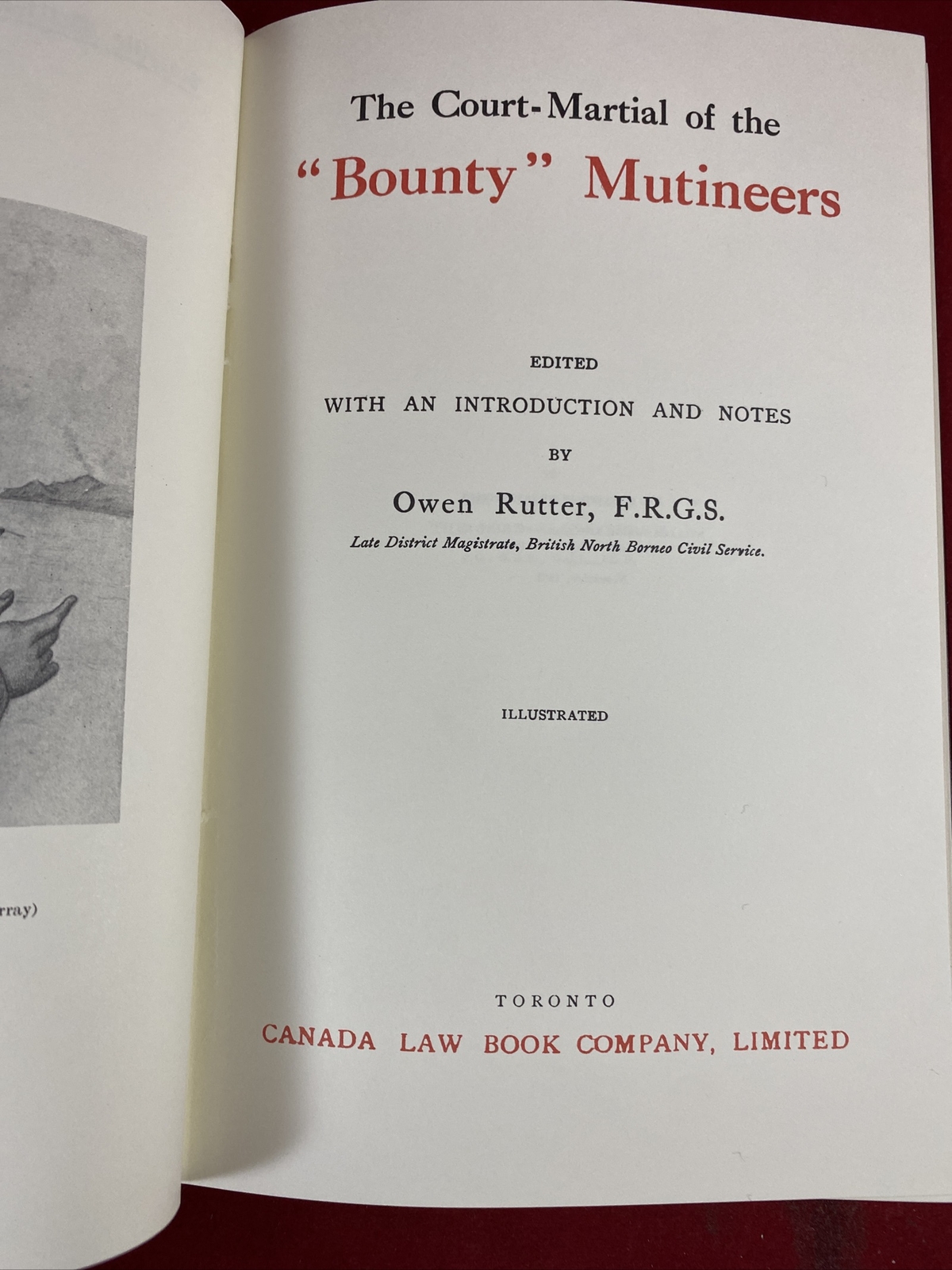 The Court-Martial of the Bounty Mutineers, Owen Rutter ~ Notable Trials Library