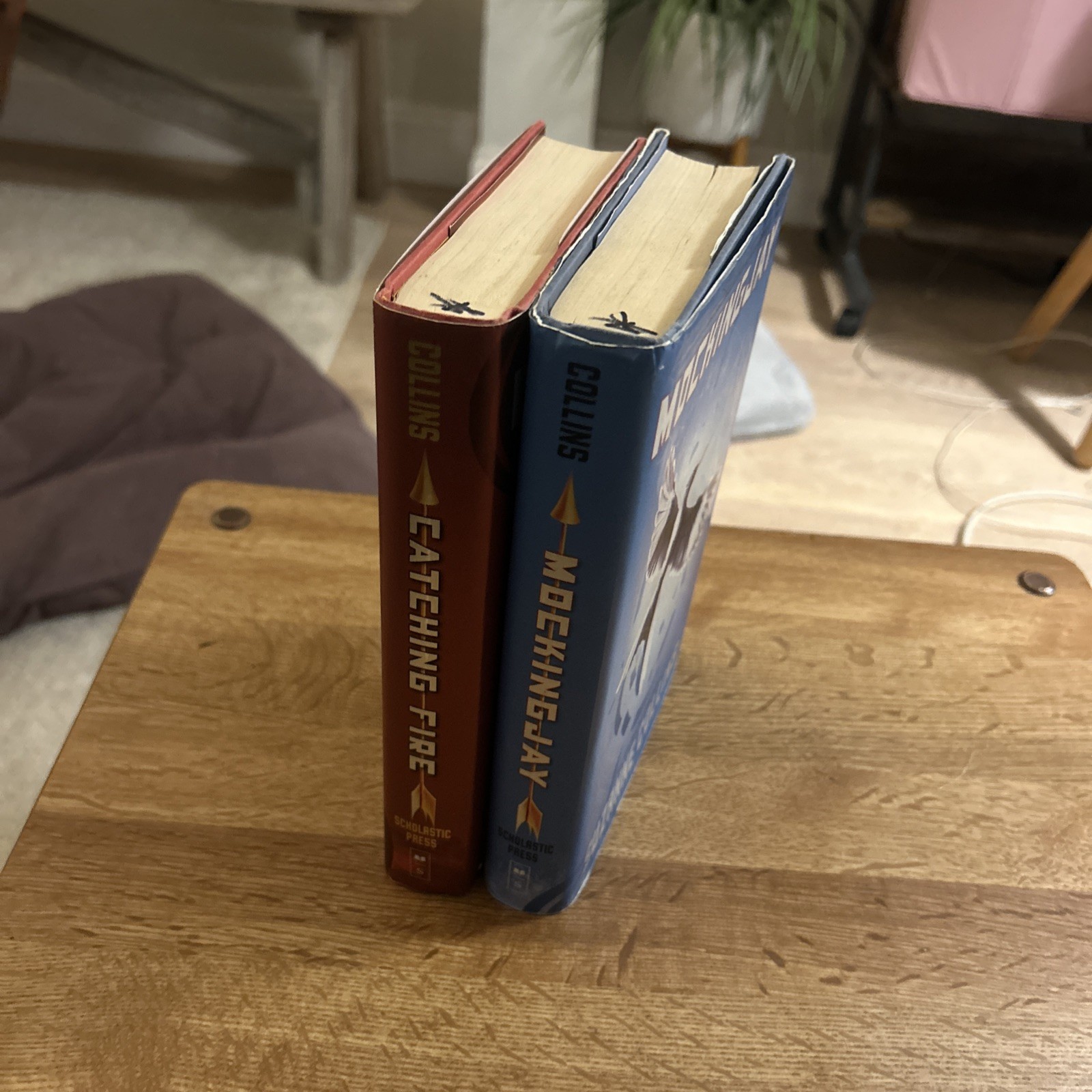 Catching Fire and Mocking Jay by Suzanne Collins First Printing Hardcovers