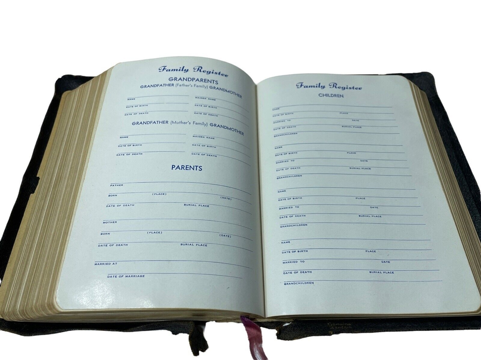 Holy Bible KJV Leather National Bible Press Bold Face Type Reference Edition
