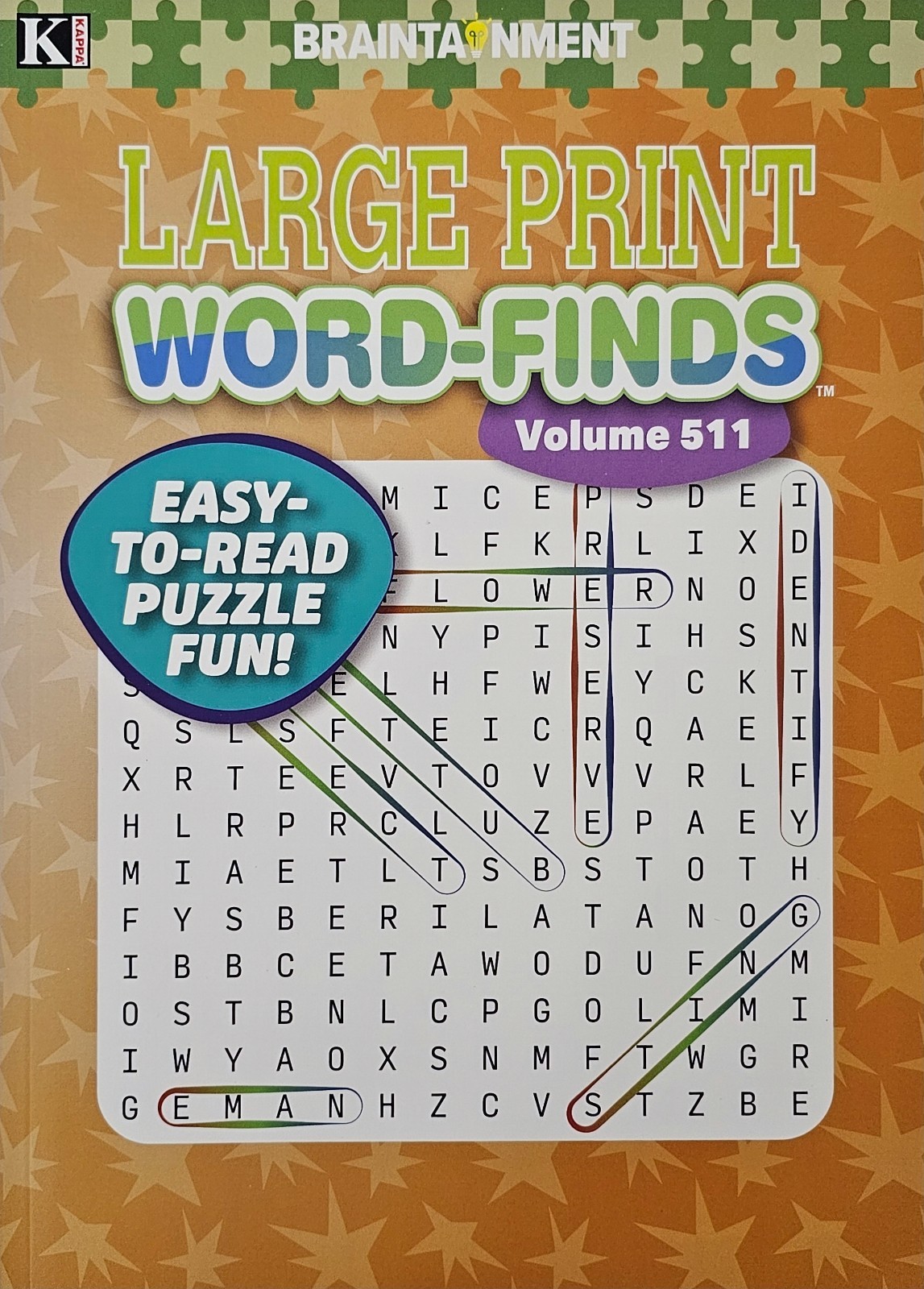 5 New Large Print Word-Finds Puzzle Books Kappa Games Vol #452-512~ Search,Hunt