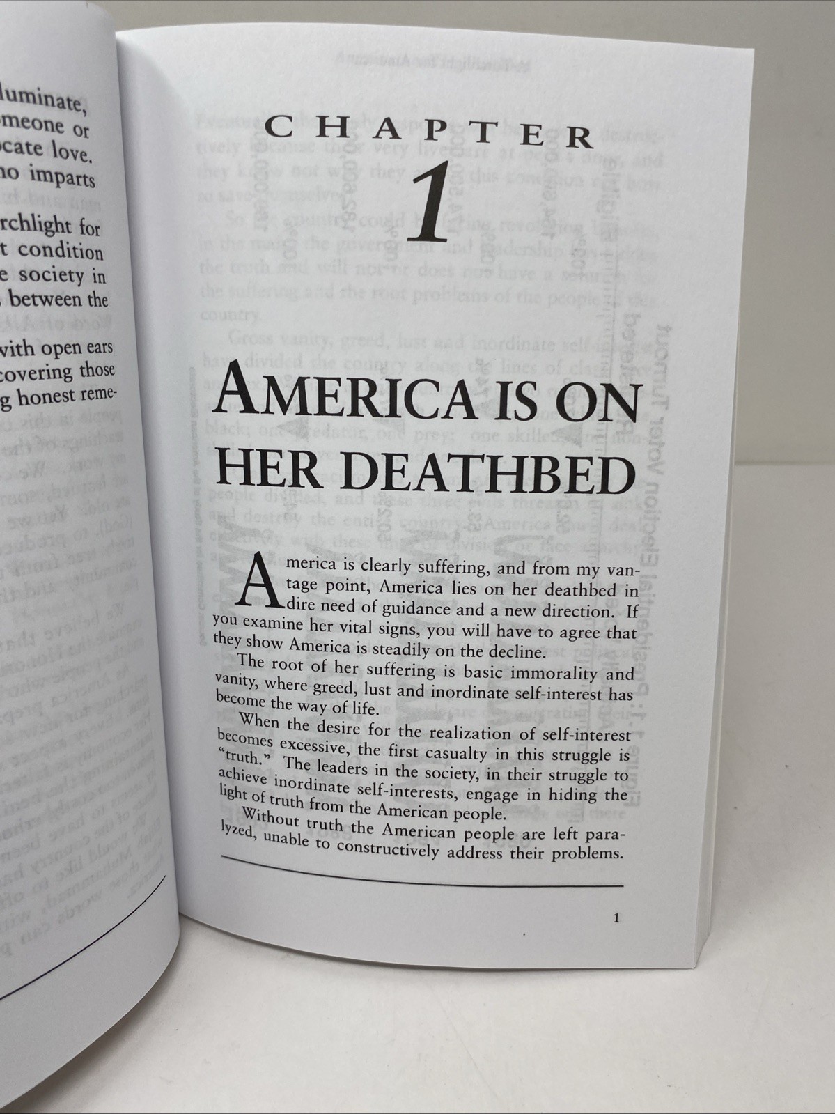 Torchlight for America Louis Farrakhan Paperback Clean Pages Name Inside Covers