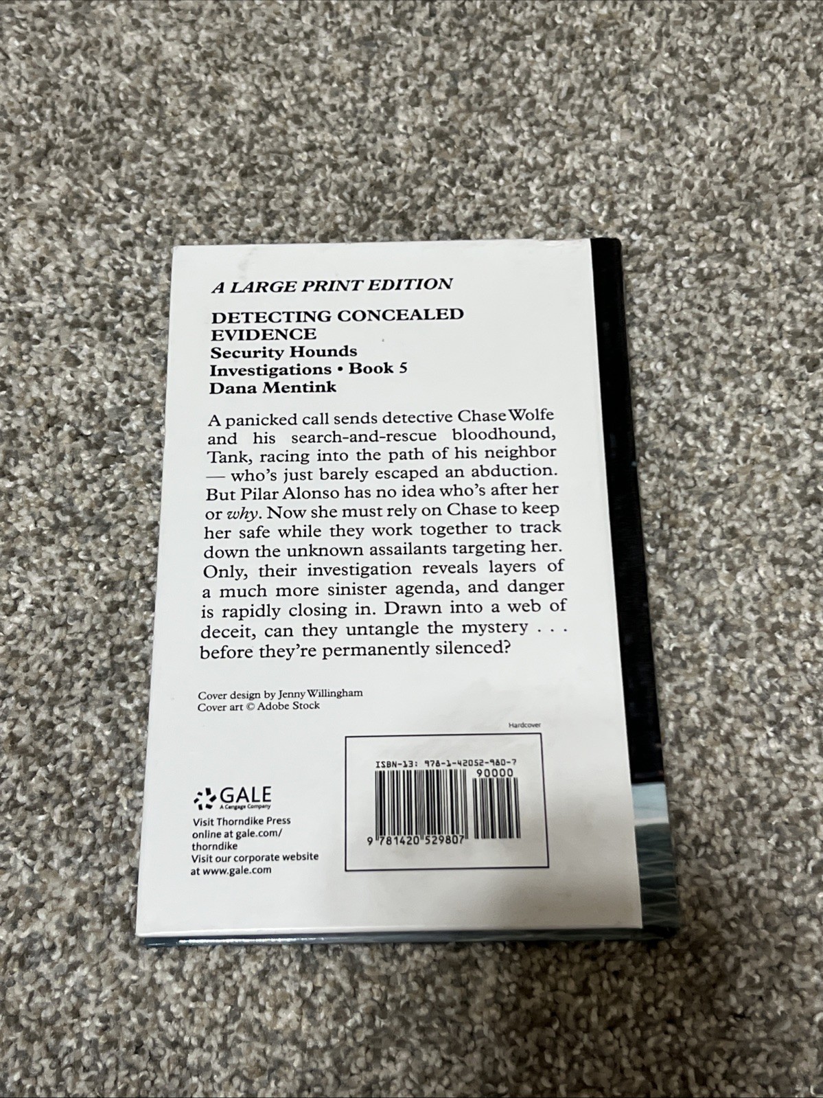 Detecting Concealed Evidence by Dana Mentink (2026, Library Binding)