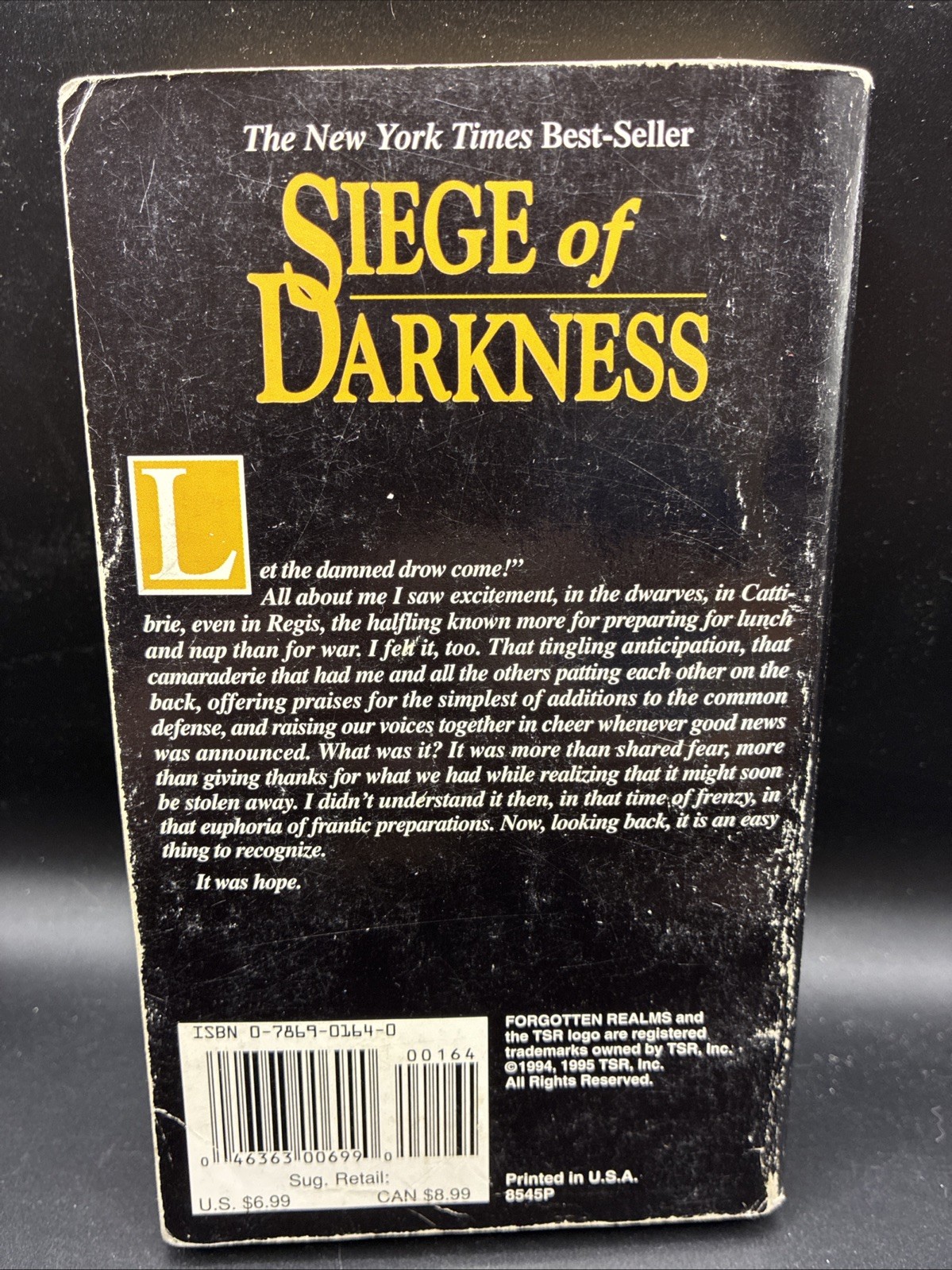 Siege of Darkness by R. A. Salvatore (1995, Trade Paperback)