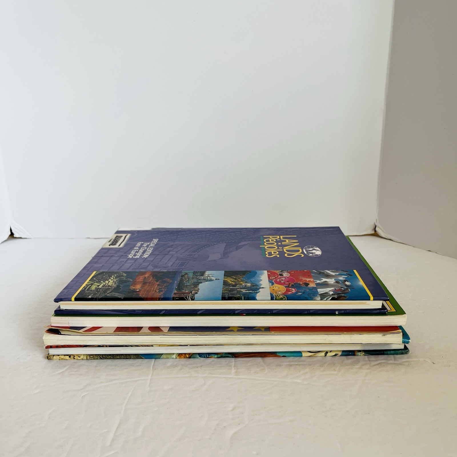 Lot 4 Childrens Geography Books Atlas Map Skills Social Studies Homeschool