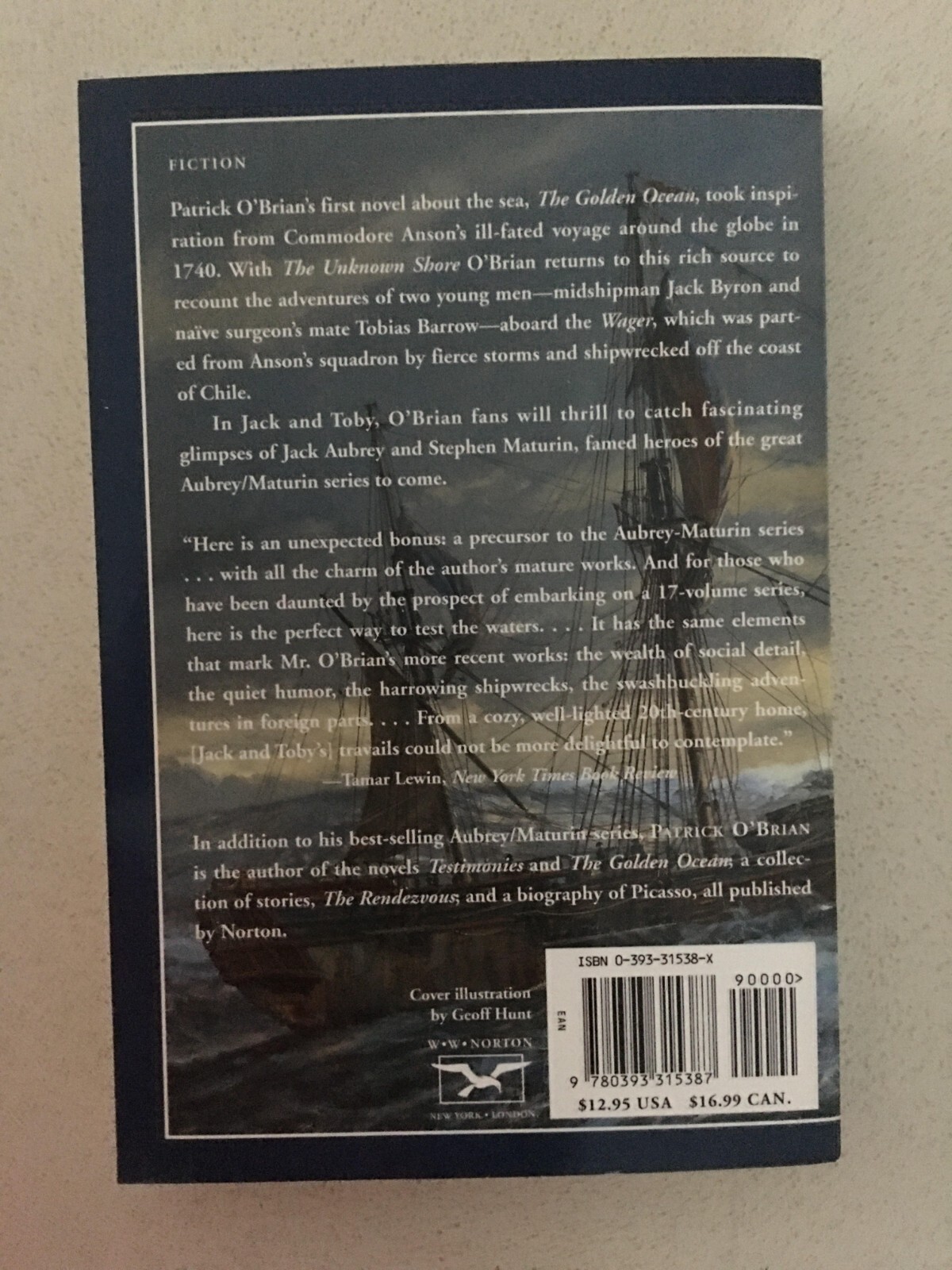 The Unknown Shore – a novel by Patrick O’Brian