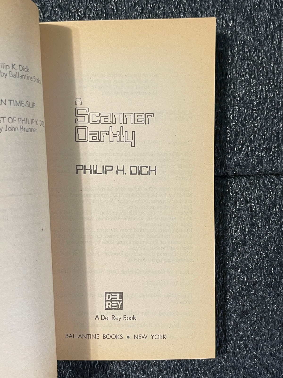 VTG SCIFI PB Philip K Dick A Scanner Darkly Drug Culture Speculative Fiction PKD
