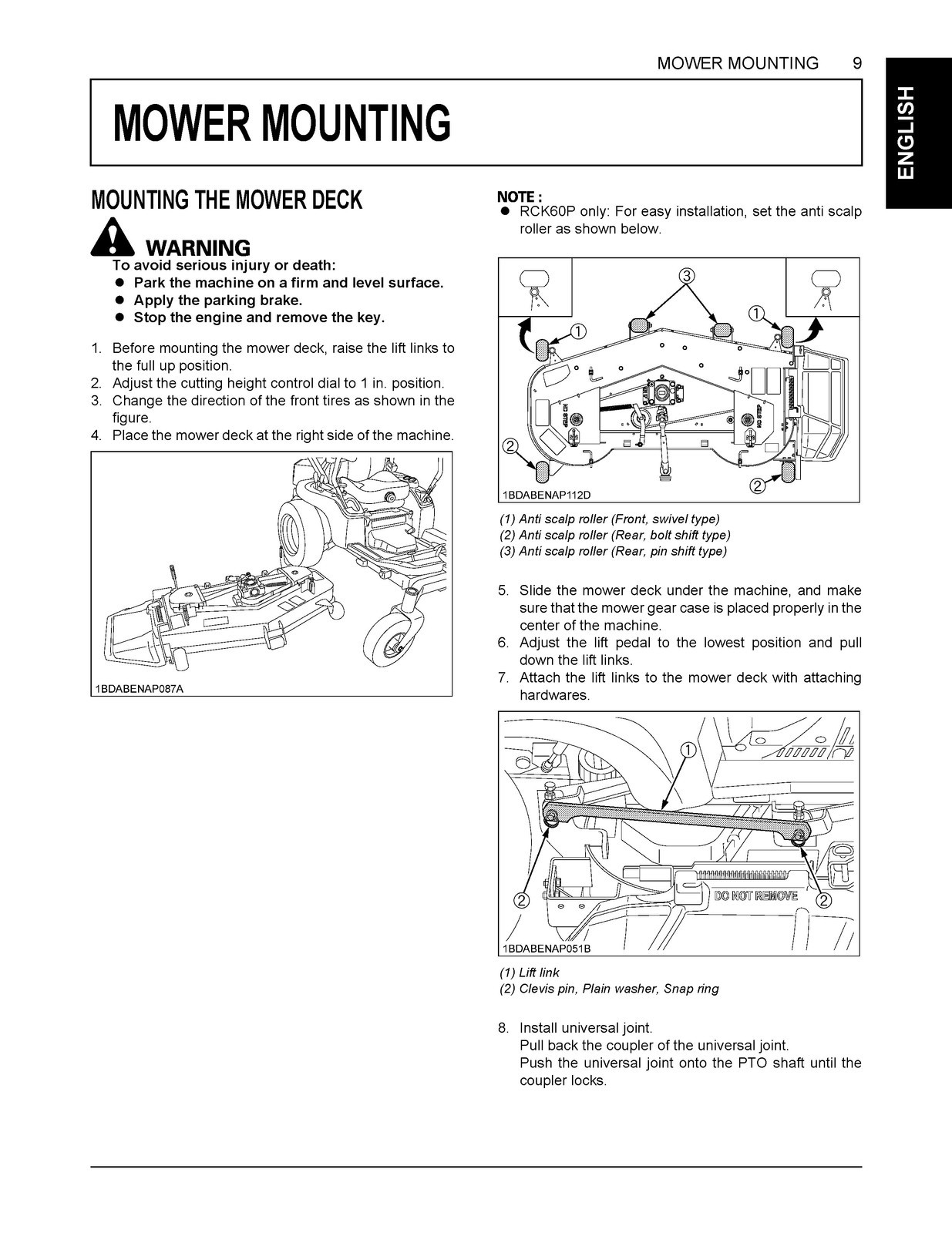 KUBOTA ZD1011 ZD1021 Zero Turn Operators Manual – WIRE BIND – TOUGH JACKET