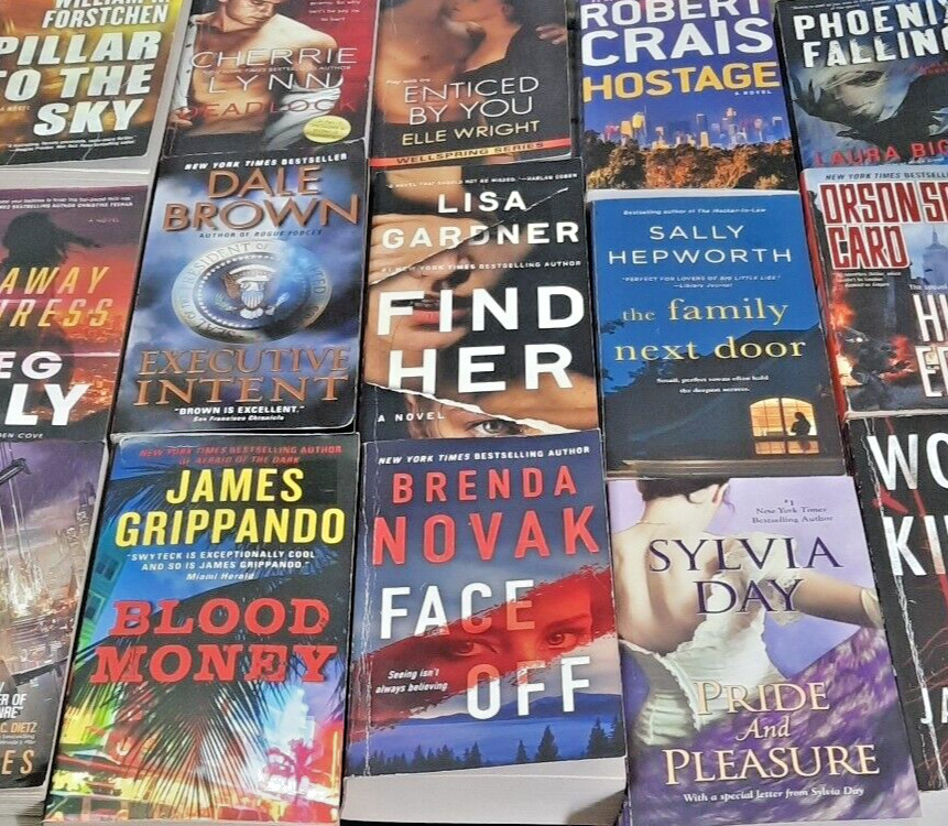 Bulk Lot of 6 Romance Fiction Novels Paperback Books from Random Authors