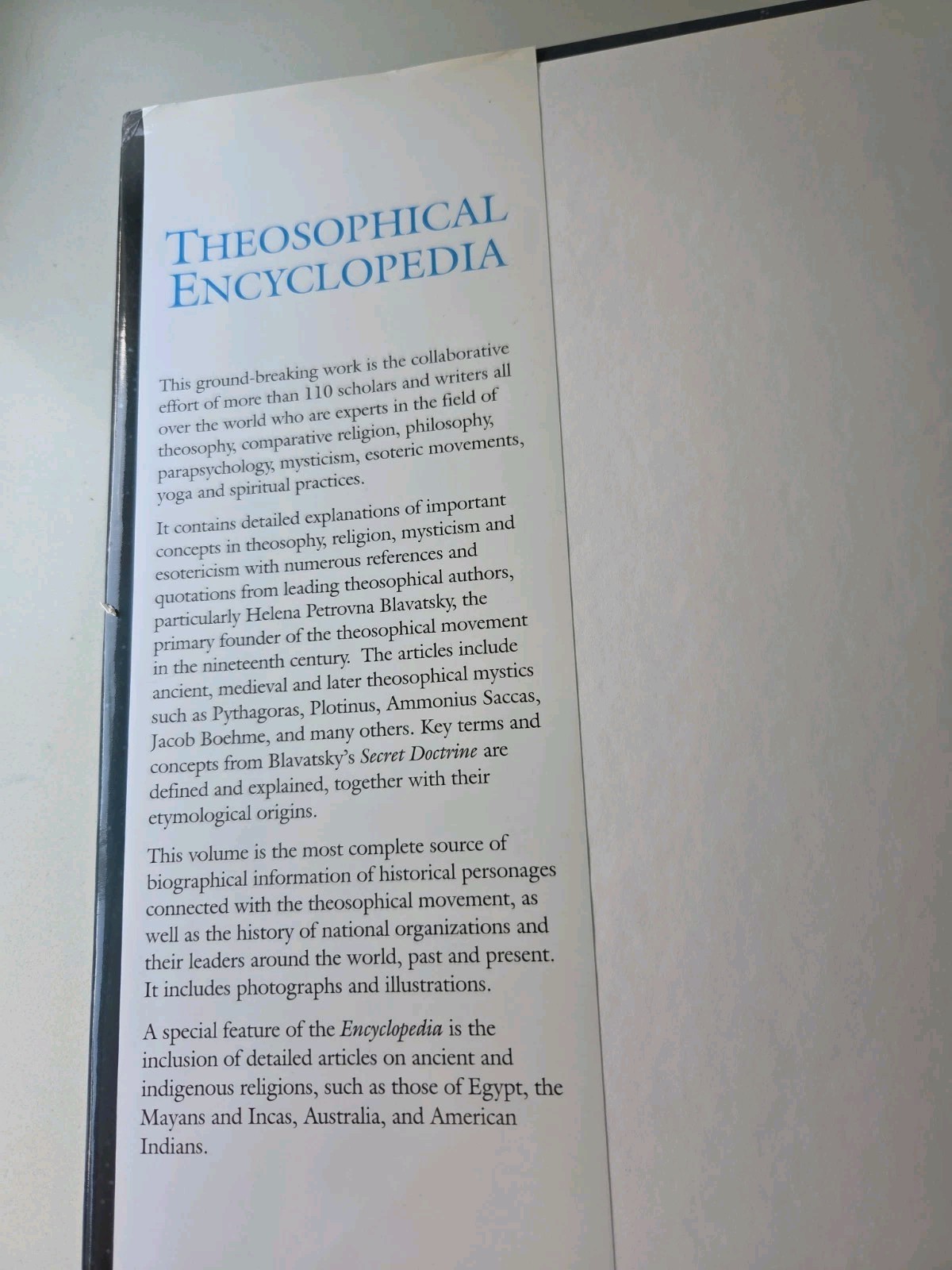 RARE Theosophical Encyclopedia Hardcover Book 2006 Philippines HARD TO FIND