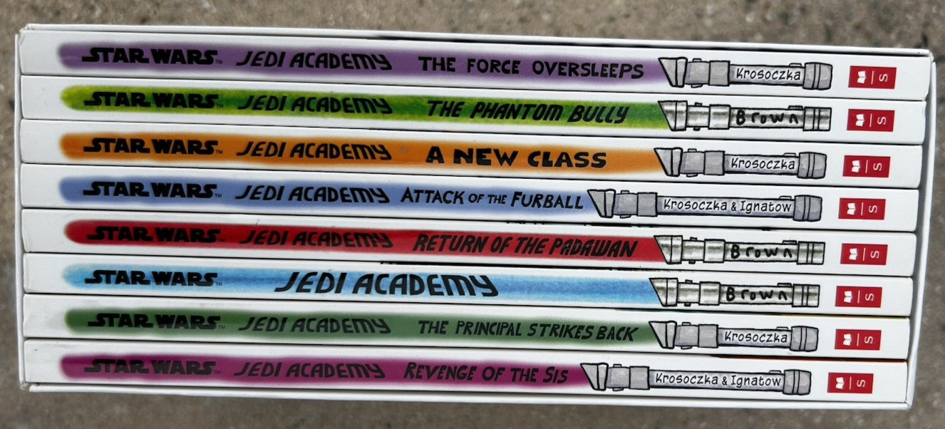 Star Wars Jedi Academy Series Collection 8 Books 1-8 Box Complete Sci-Fi Kids