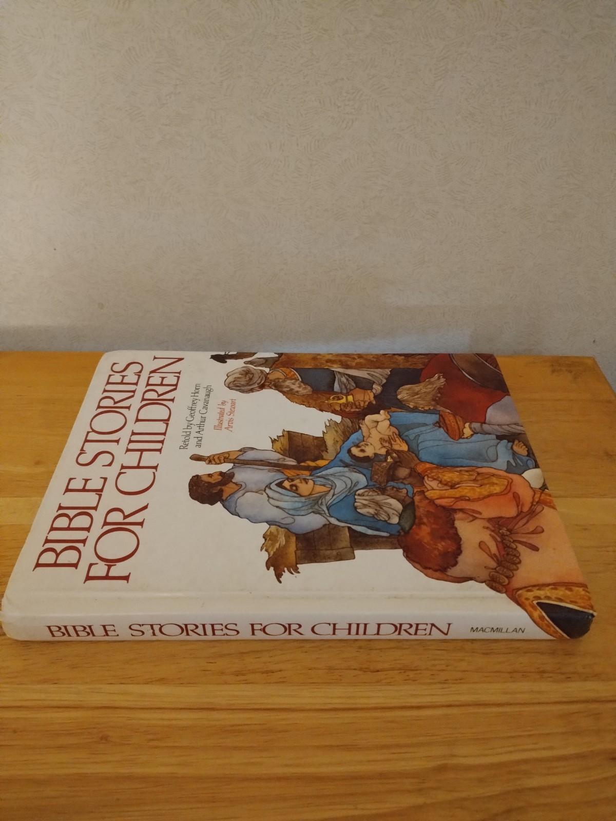 Bible Stories For Children 1980 Hardcover Book Geoffrey Horn & Arthur Cavanaugh