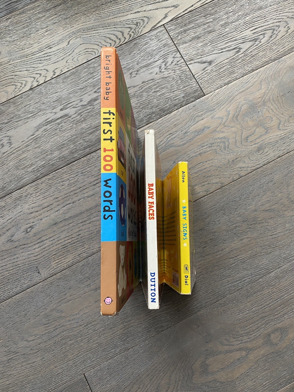 3 Fun Baby Books for 1: First 100 Words, Baby Faces, and Baby Signs (Used)