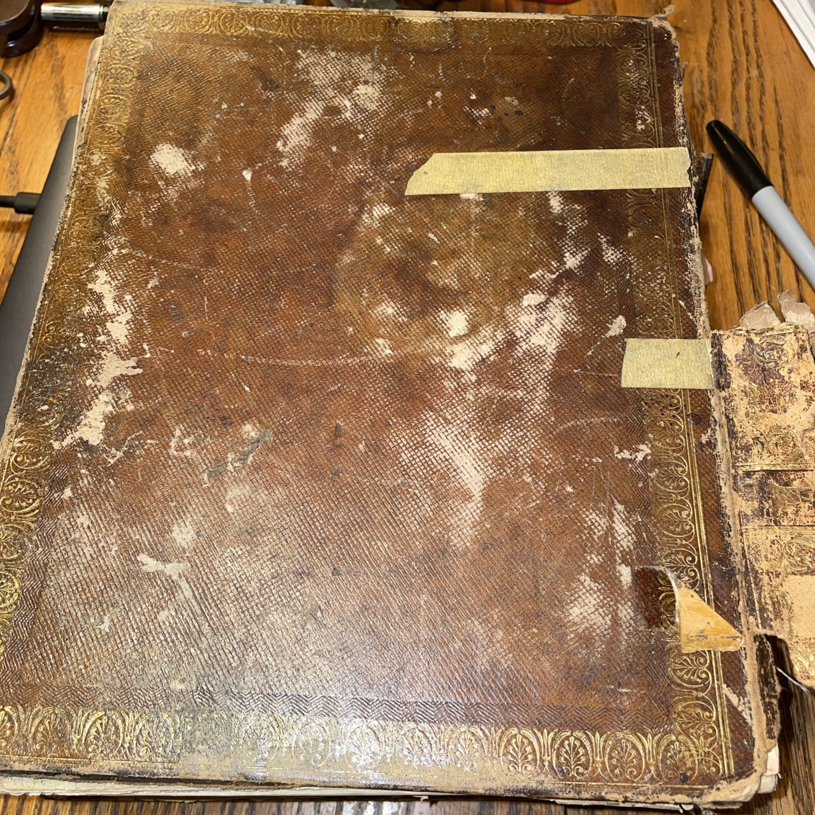 1833 Sherwood family Bible apocrypha & Index By NY N. J. White 1833