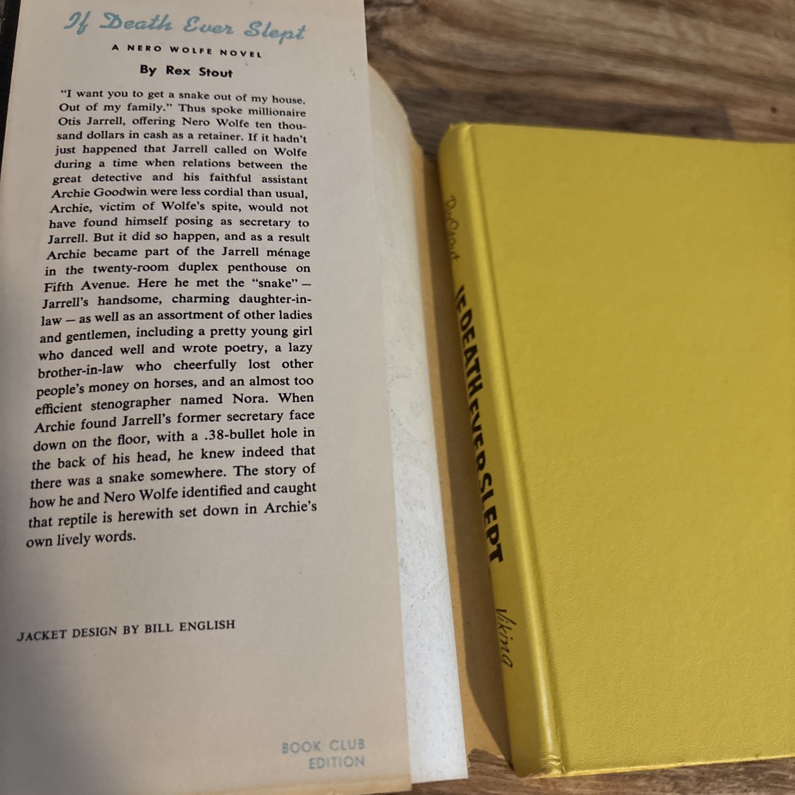 Rex Stout / Nero Wolfe Lot Of 8 Books, HC DJ BCE