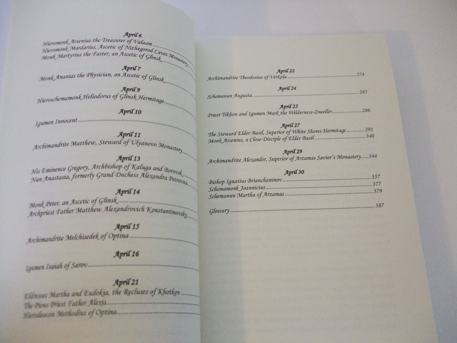 Russian Ascetics of Piety of the 18th and 19th Centuries: April. SALE