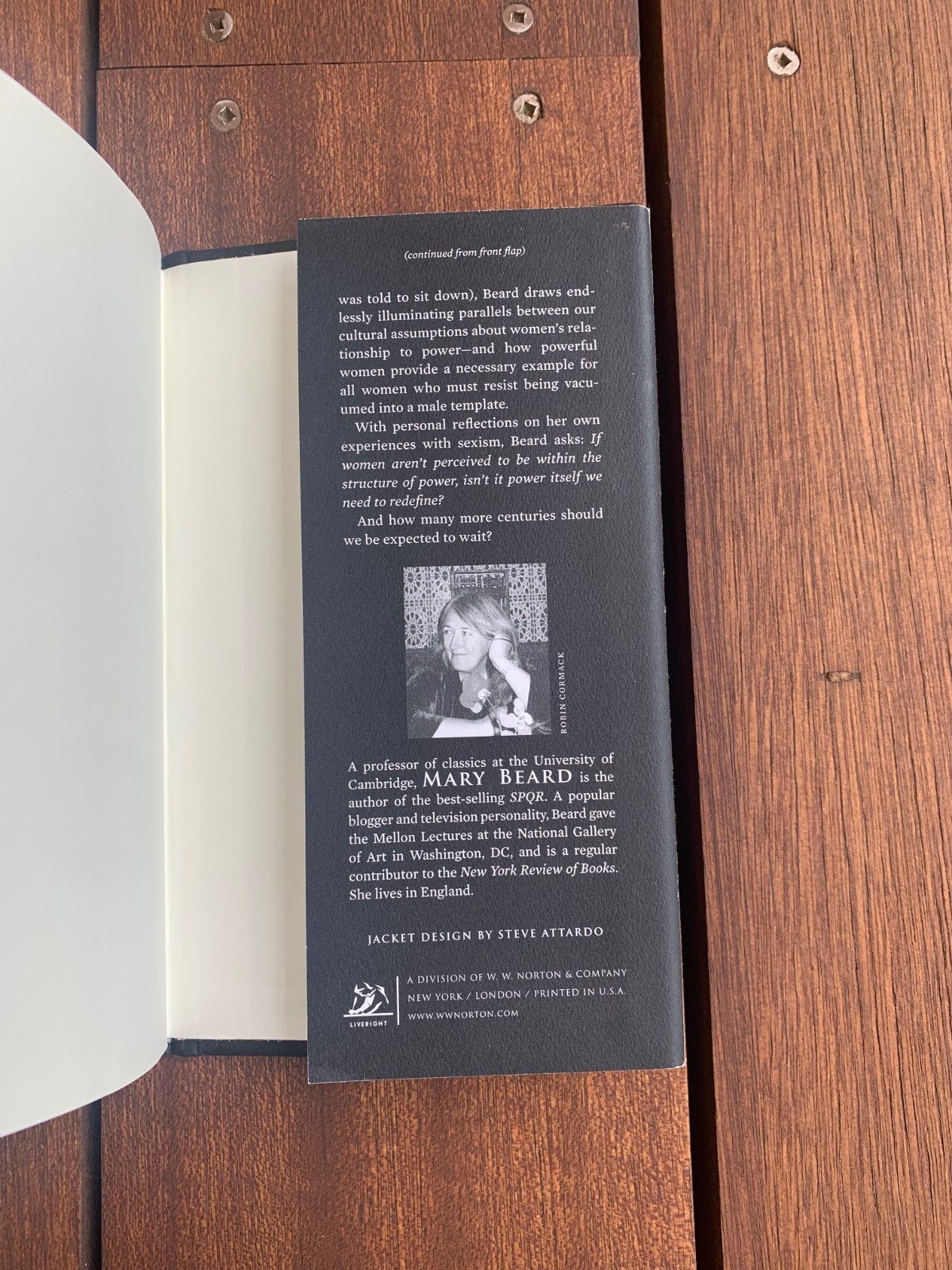 Women & Power Mary Beard 2017 Hardcover First Edition 2nd Printing HB