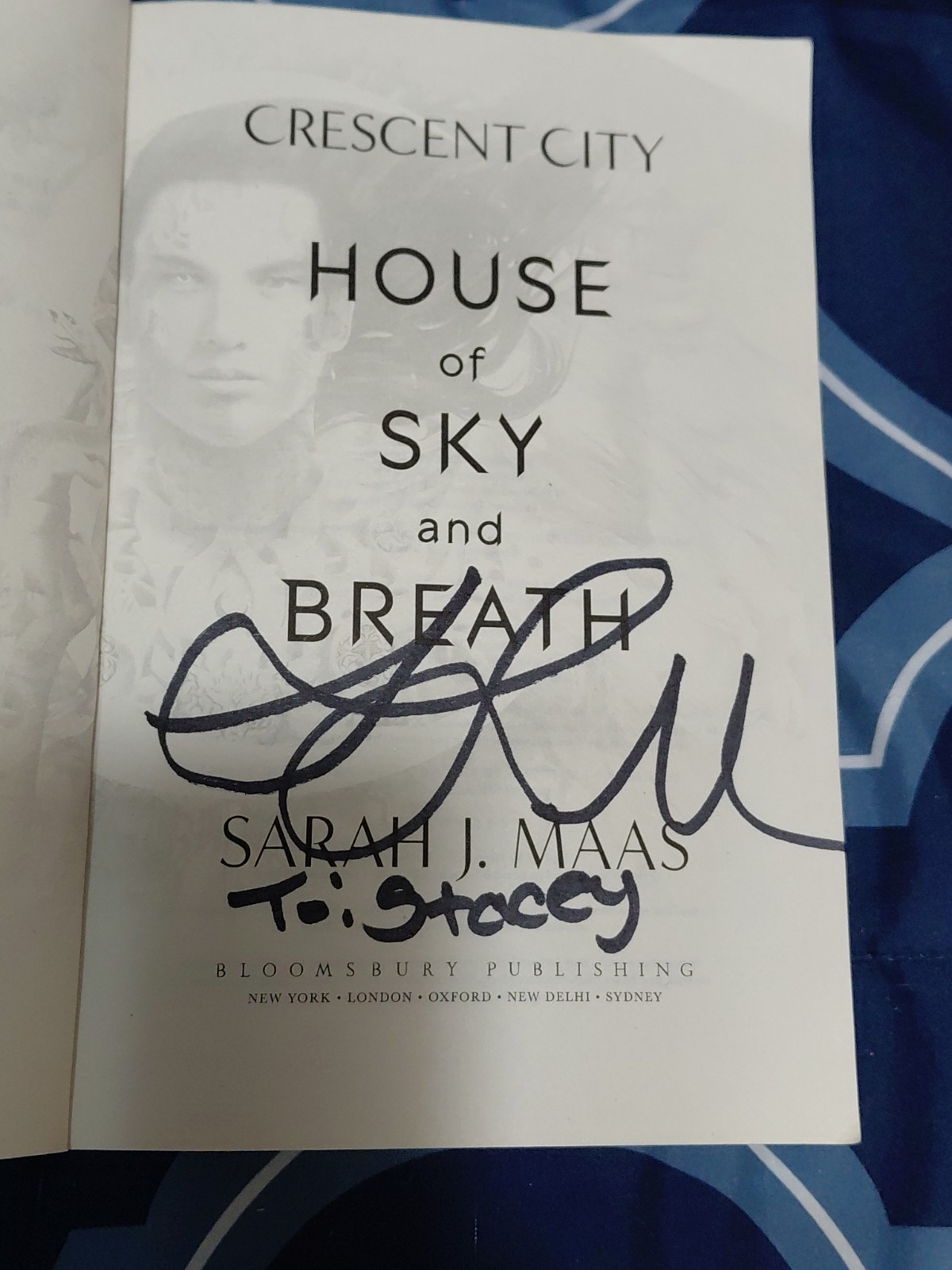 Sarah J Maas SIGNED AUTOGRAPHED BOOK House of Sky and Breath NEW 1st PRINT