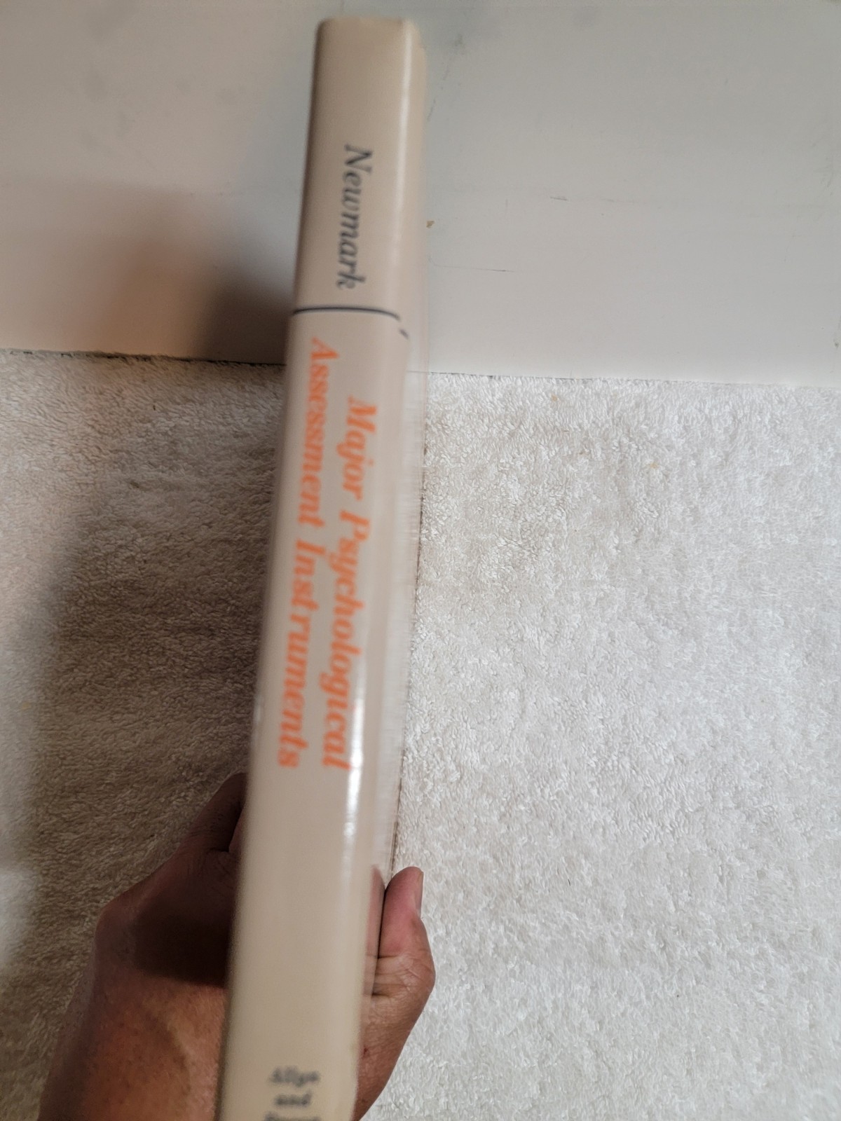 Major Psychological Assessment Instruments Hardcover Charles S. N