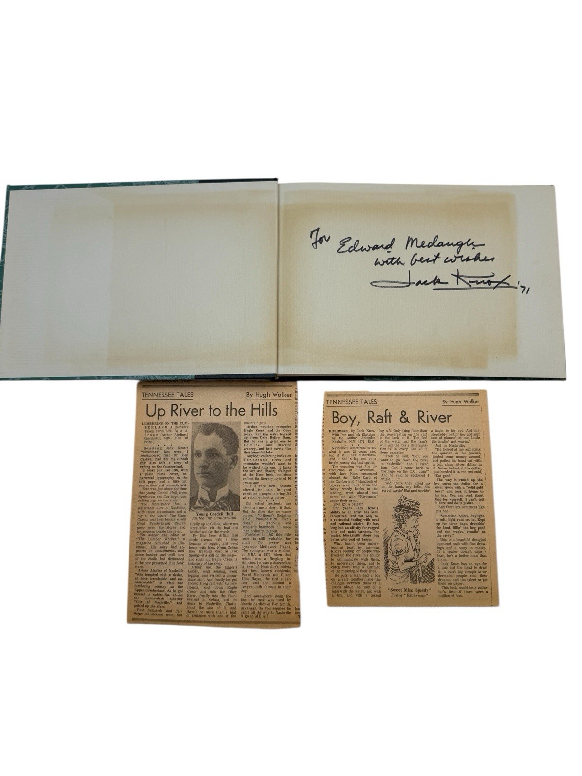 !Signed! Riverman (1971) Jack Knox – Rivers Steamboat Rafts Y4