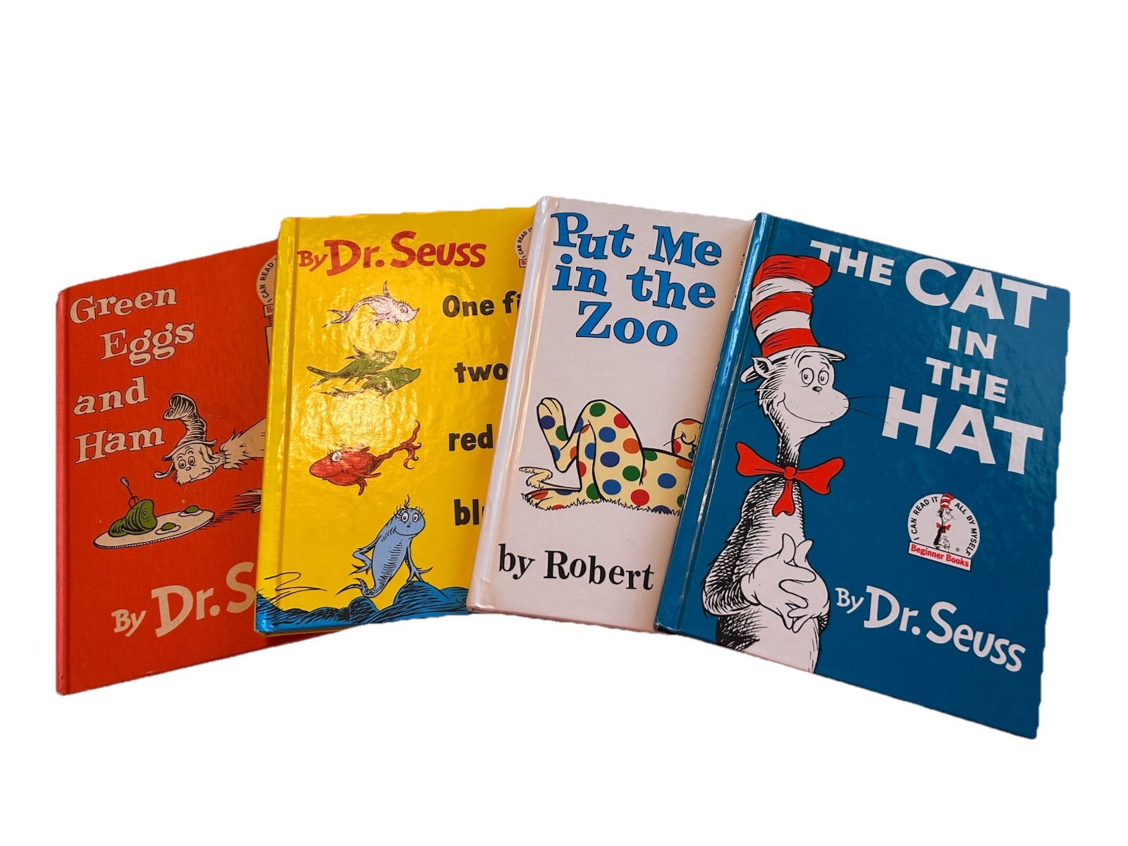 Dr. Suess Set/4 Books Classic Set Collectible Illustrated Fun Rhymes Vintage