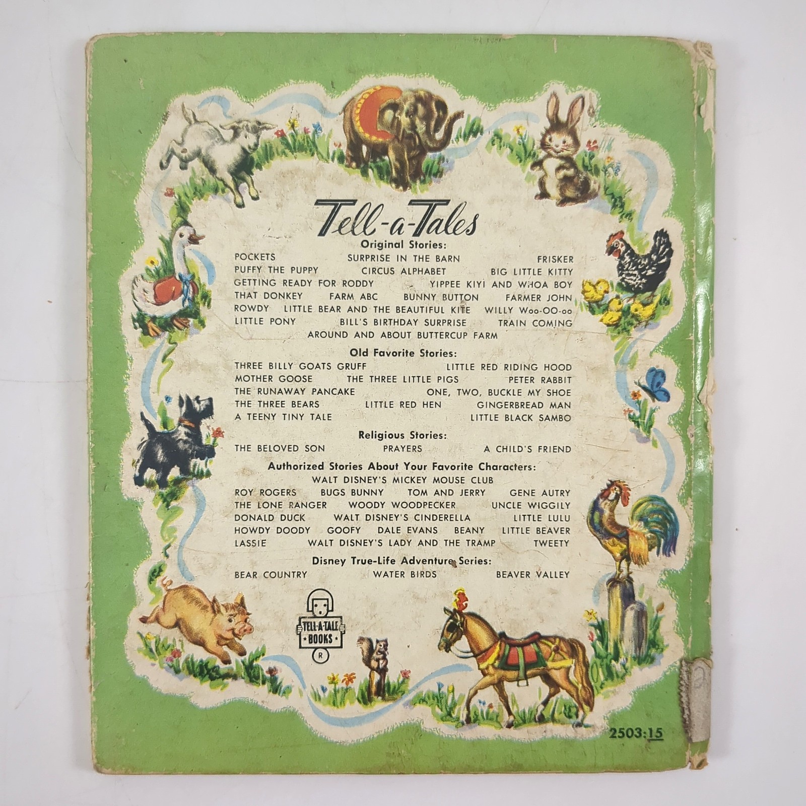 Three Billy Goats Gruff Troll Bridge Tell A Tale Picture Book Lee Ames 1954