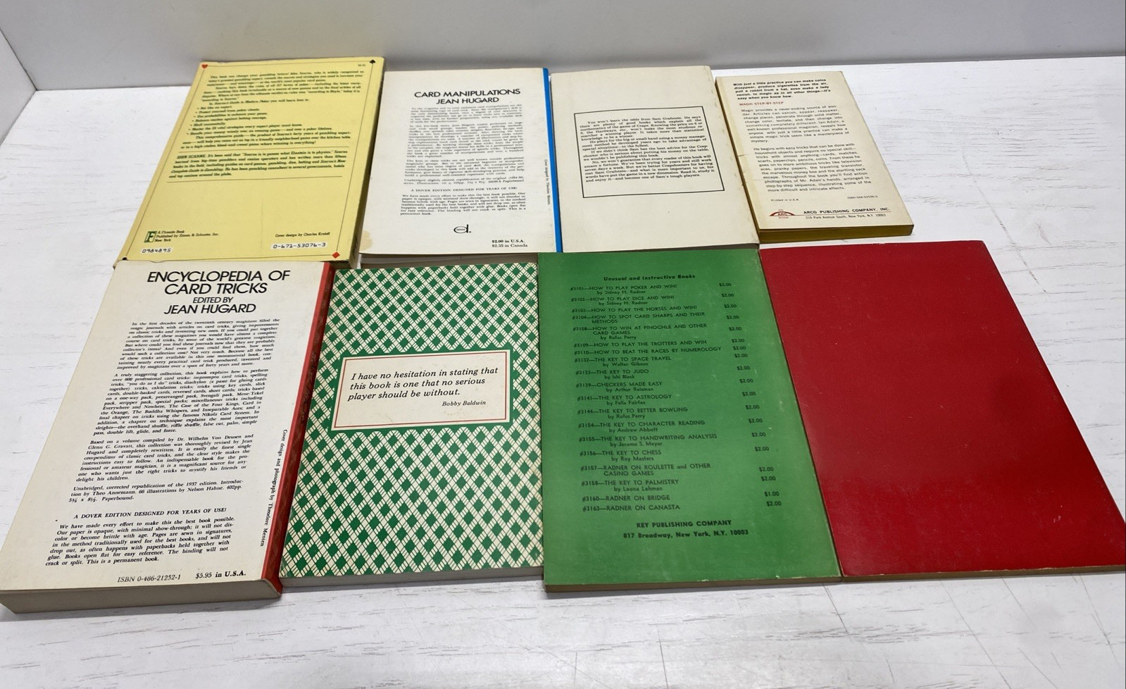 Poker,Dice,Card games Books Lot Of 8 SC