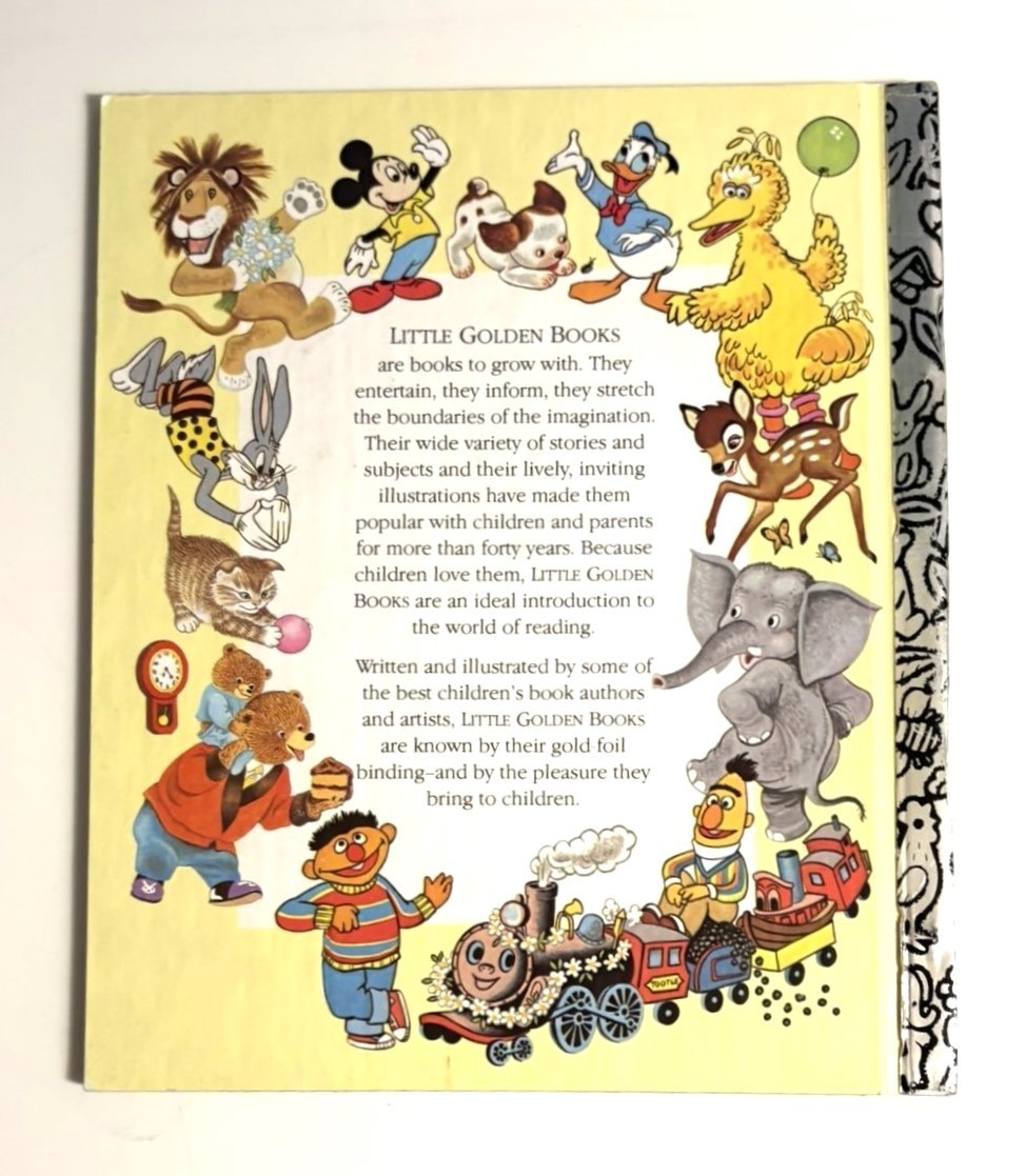 Disney’s Mickey Mouse & Goofy Big Bear Scare Hardcover Little Golden Books 1988