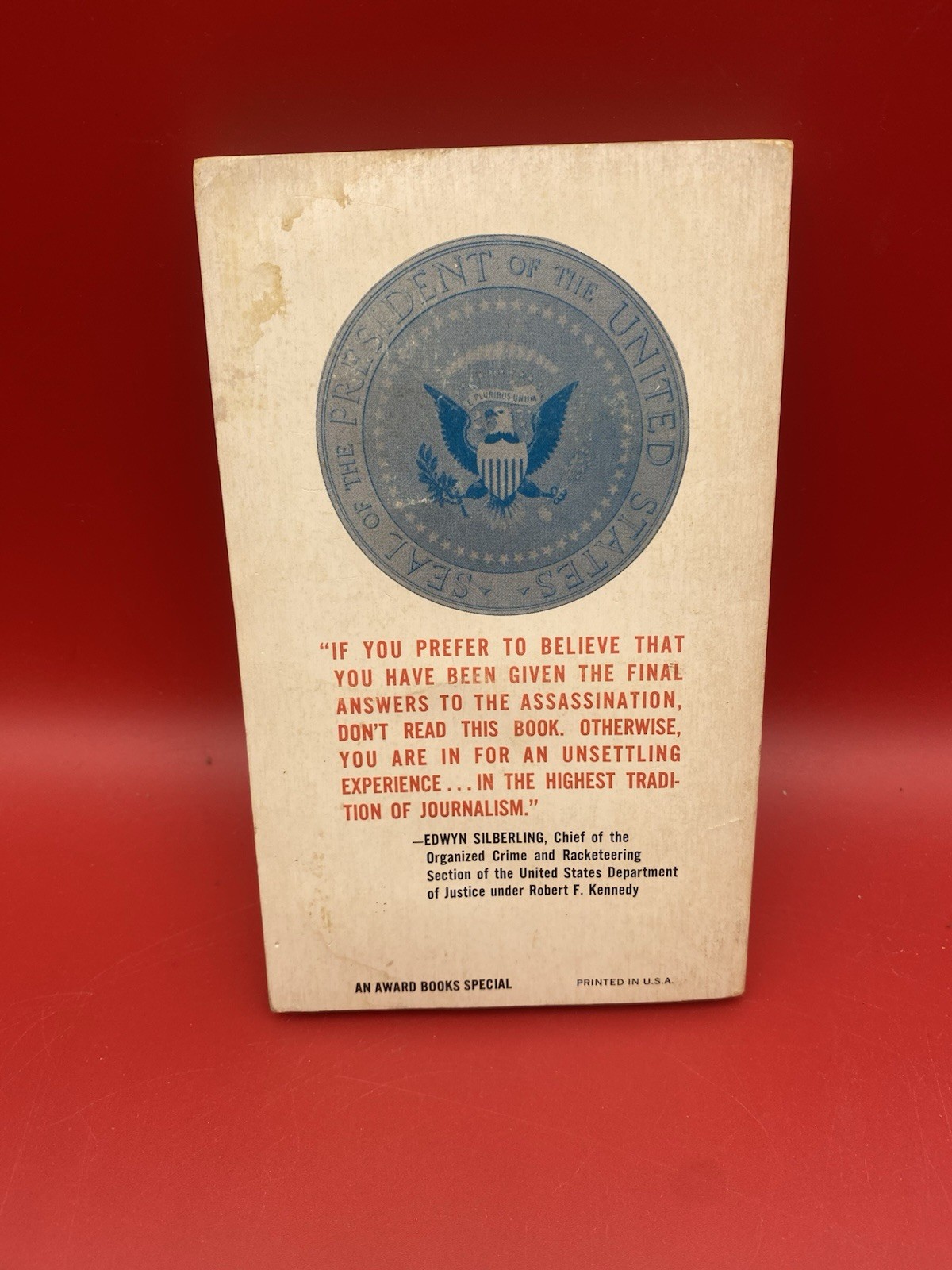 The Unanswered Questions about President Kennedy’s Assassination 1965 1st Print