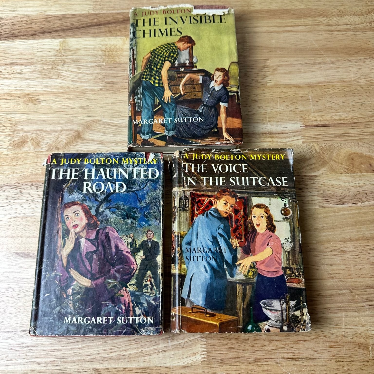Lot of 3 Judy Bolton Mystery Books Margaret Sutton 1932-1954 Grosset Dunlap
