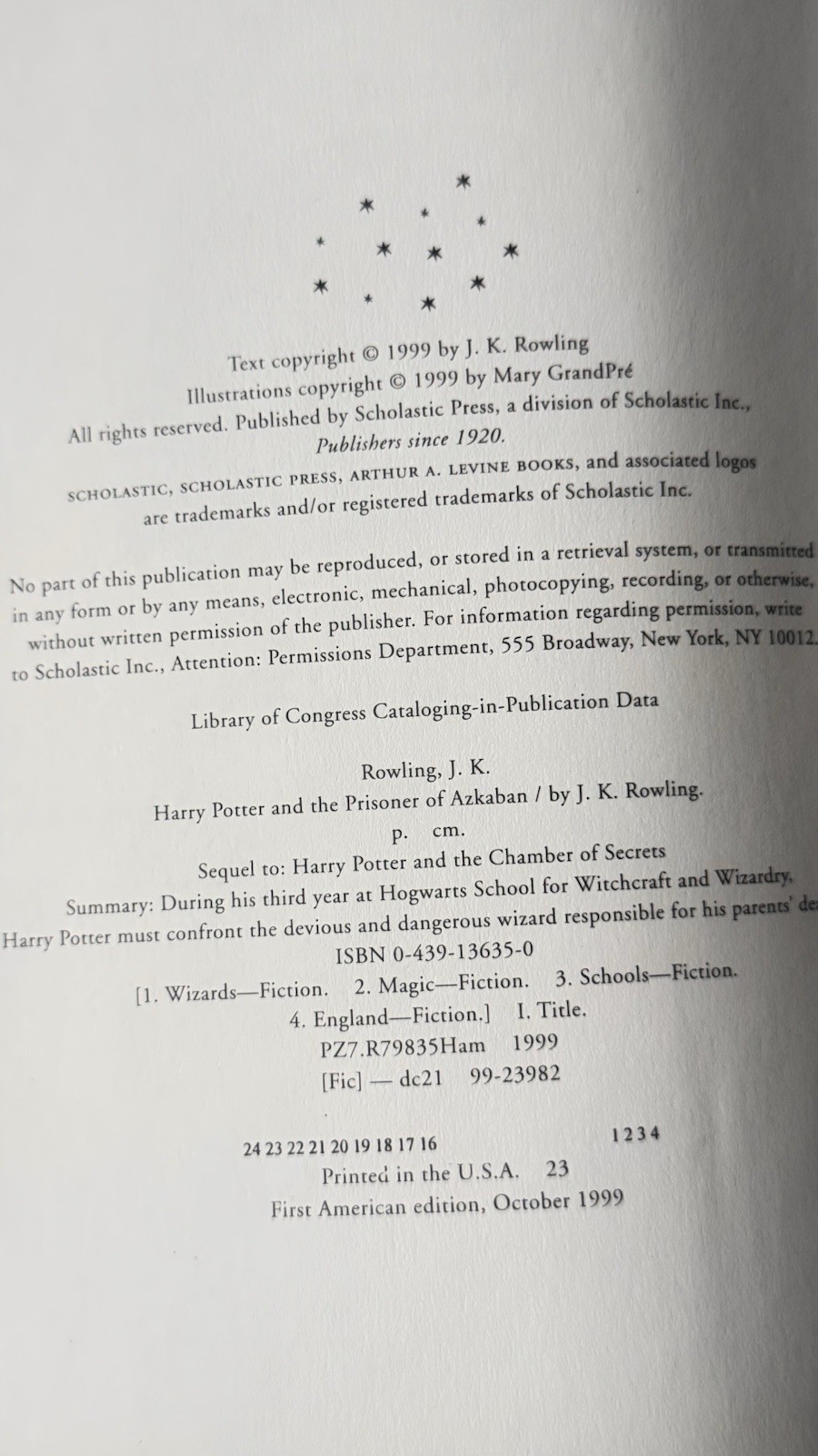 Harry Potter Ser.: Harry Potter and the Prisoner of Azkaban by J. K. Rowling. 1s
