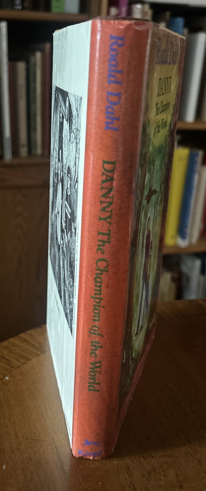 1st Printing ROALD DAHL DANNY THE CHAMPION OF THE WORLD ‘1975 HCDJ Like New