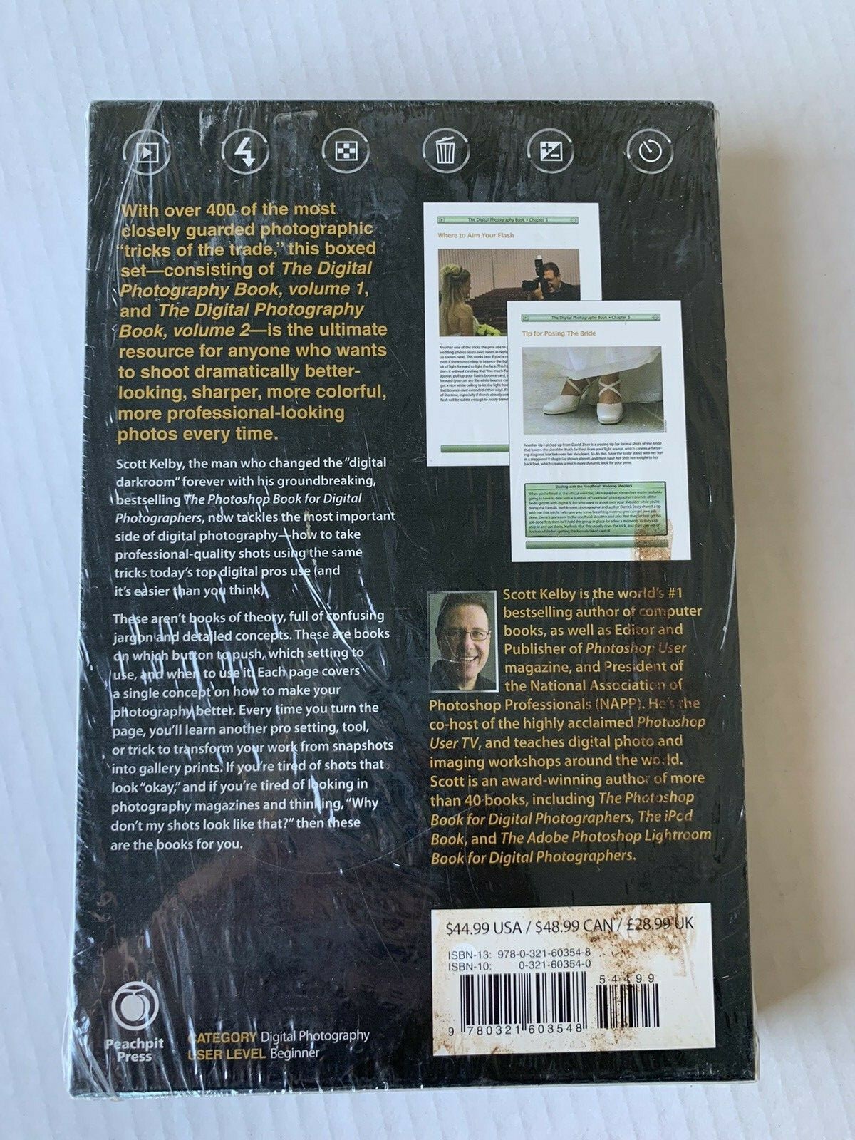 Scott Kelbys Digital Photography Boxed Set Vol 1 & 2 BONUS 4 Original Image Book