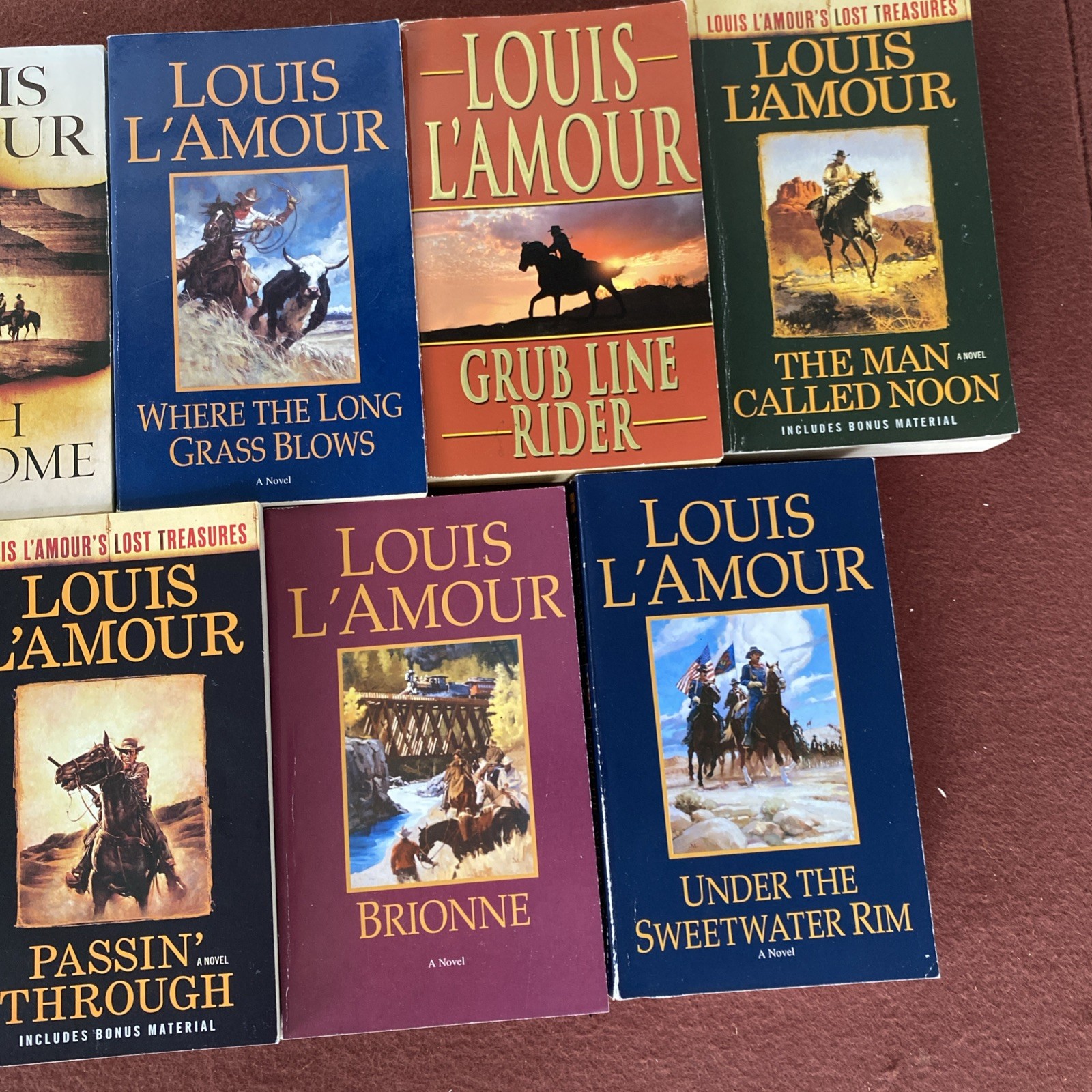 LOUIS L’AMOUR Lot of 9 Western Paperbacks of the American West Brionne Lonesome