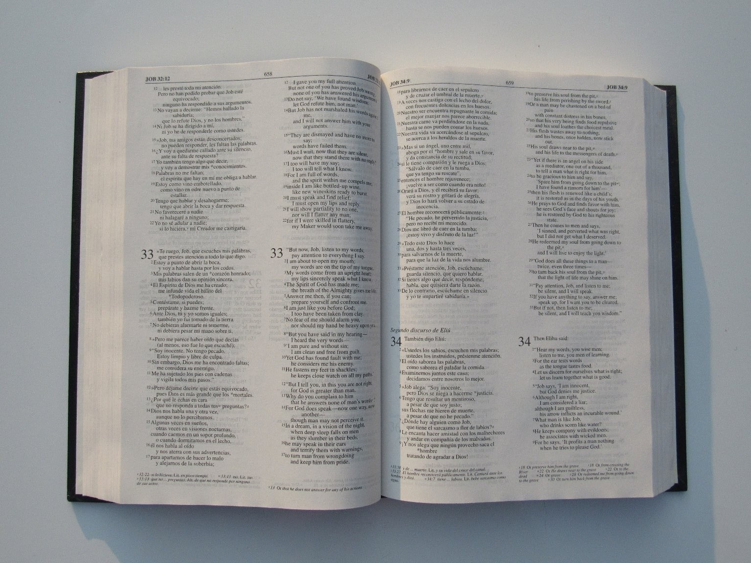 Santa Biblia Holy Bible NVI NIV Spanish English Bilingual 1999 Vida Inscribed