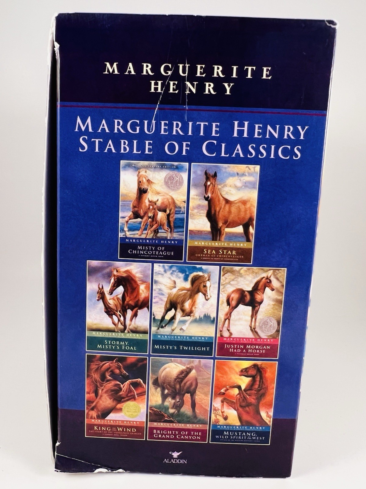 Marguerite Henry Stable of Classics 8 Paperback Book Box Set Horeses