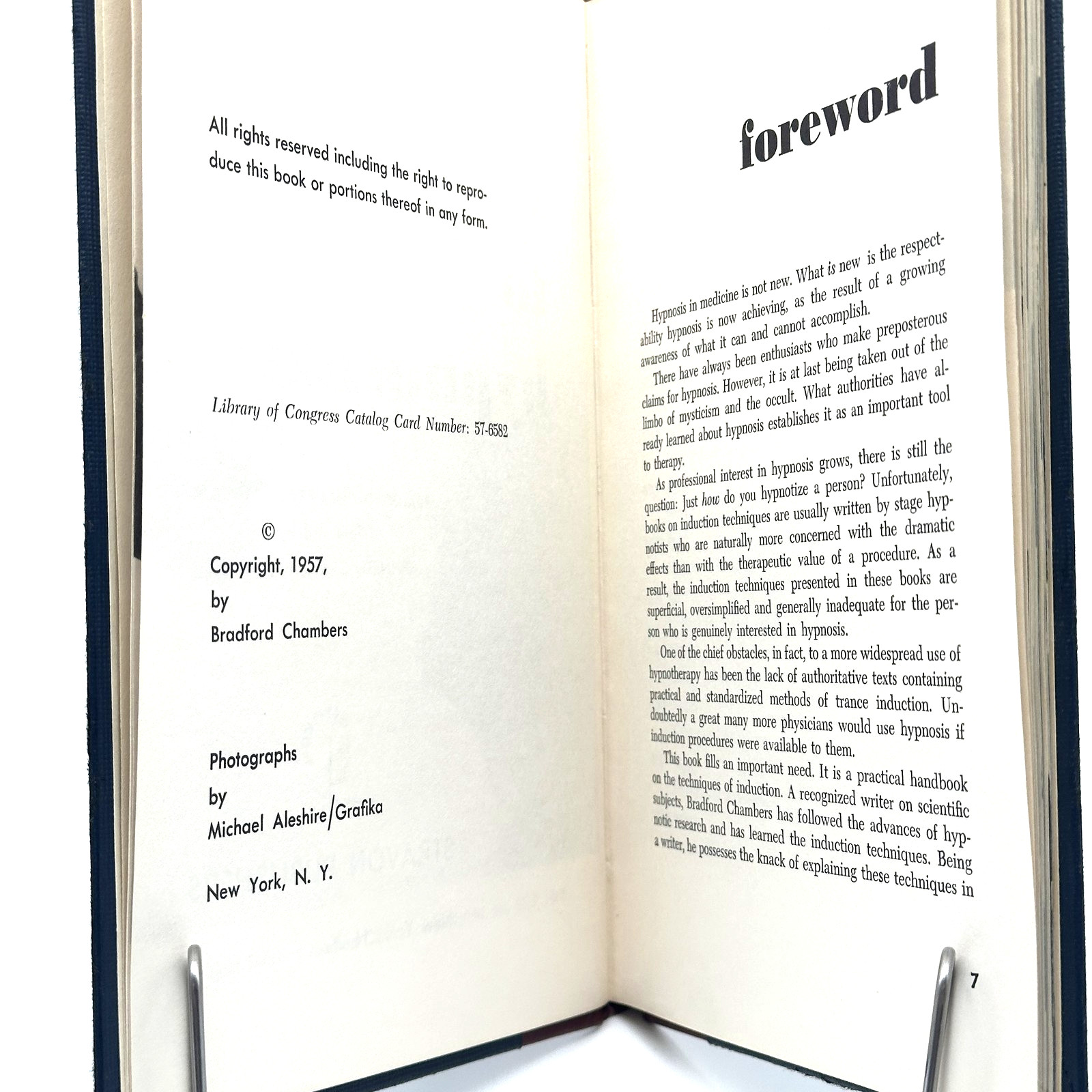 How to Hypnotize by Bradford Chambers Vintage 1957 Hardcover Book Hypnosis Guide