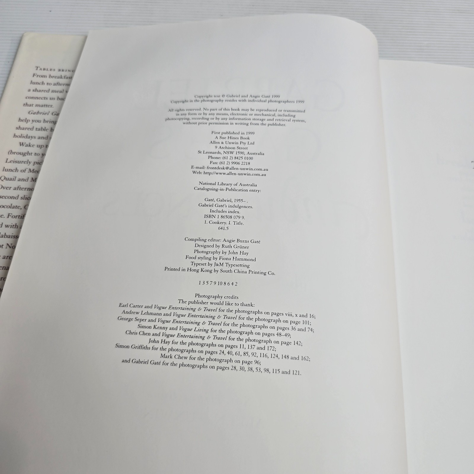 Indulgences Gabriel Gate’s Cookbook Recipes