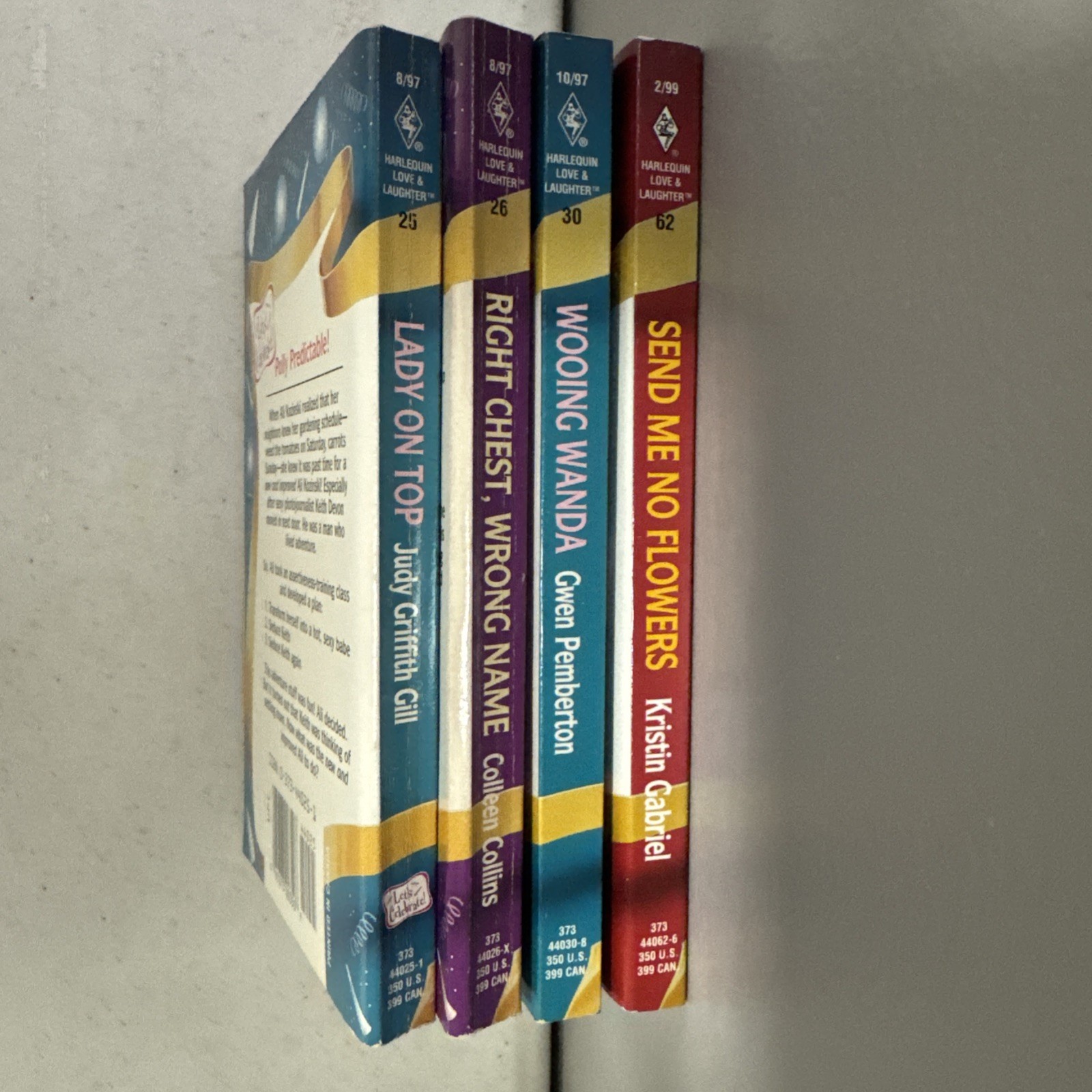 Lot of 4 Harlequin Love & Laughter Humor romance PB Books