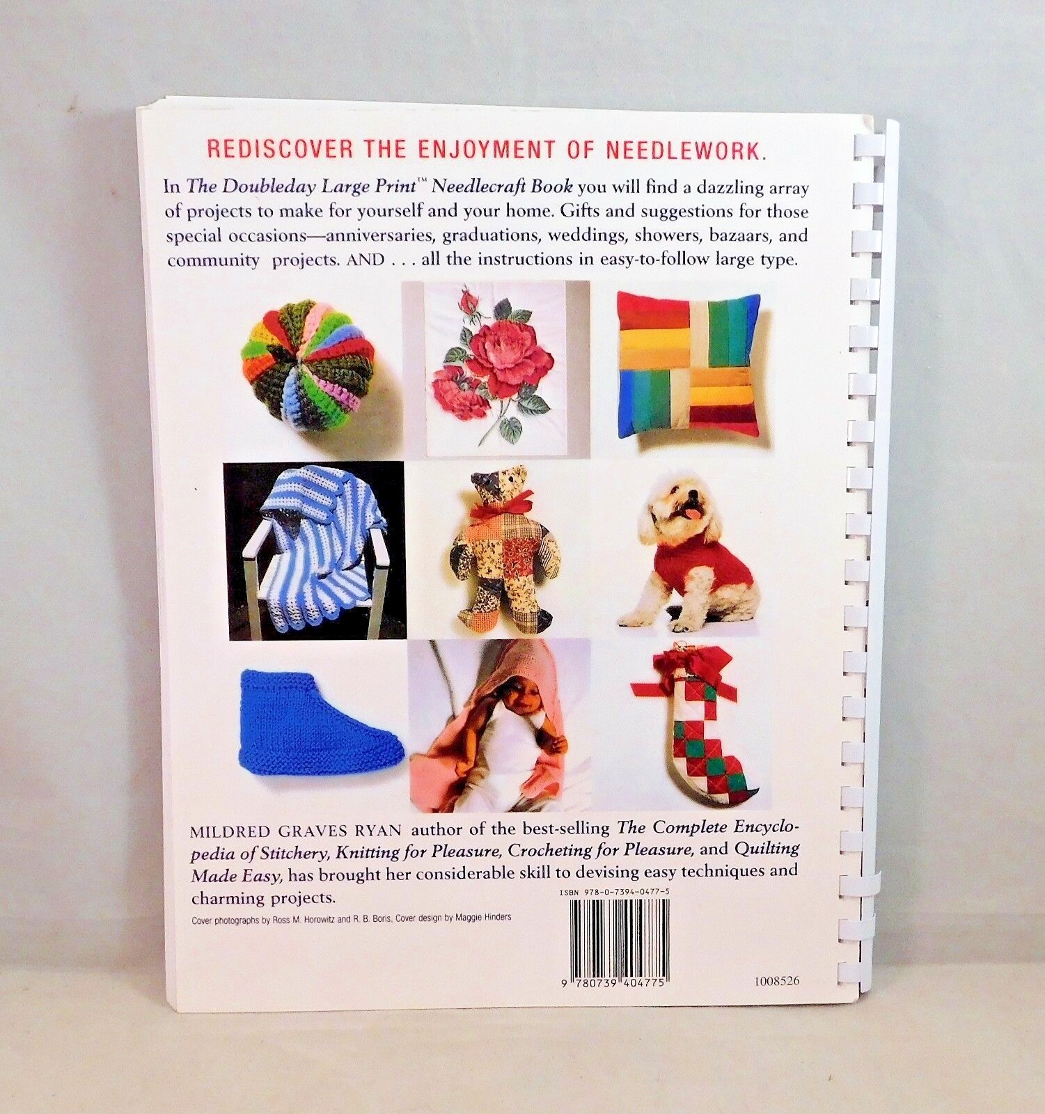 The Doubleday Large Print Needlecraft Book by Mildred Graves Ryan 1999 Paperback