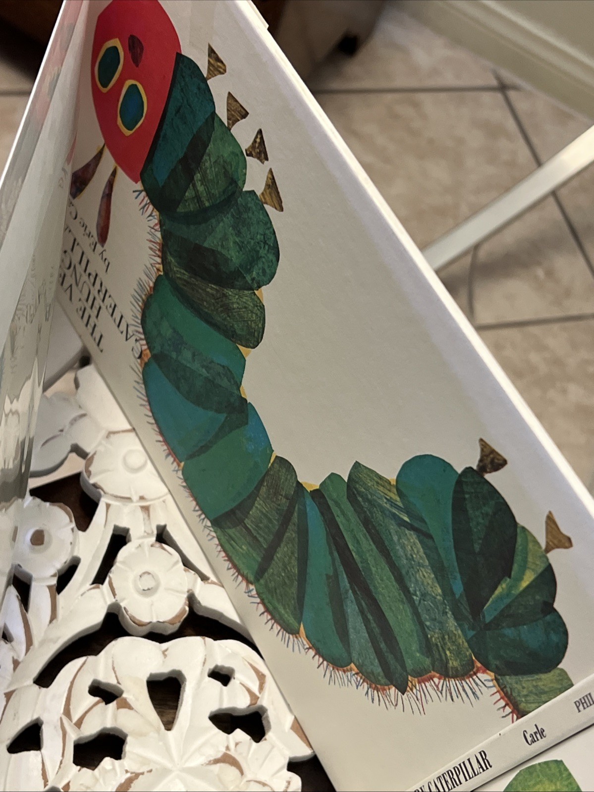 Very Hungry Caterpillar Eric Carle First Philomel Edition Reinforced HCDJ 1981