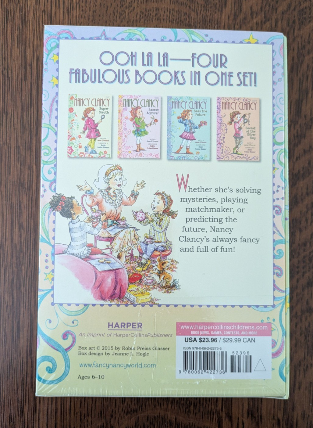 Jane O’Connor Fancy Nancy Clancy Chapter Books Boxed 1-4 NEW Rec. Ages 6-10