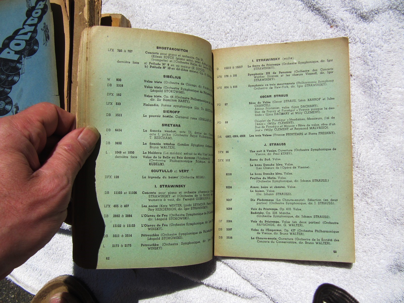 1949 FRENCH Swing COLUMBIA Voix de Son Maitre CATALOGUE GENERAL Record Catalog