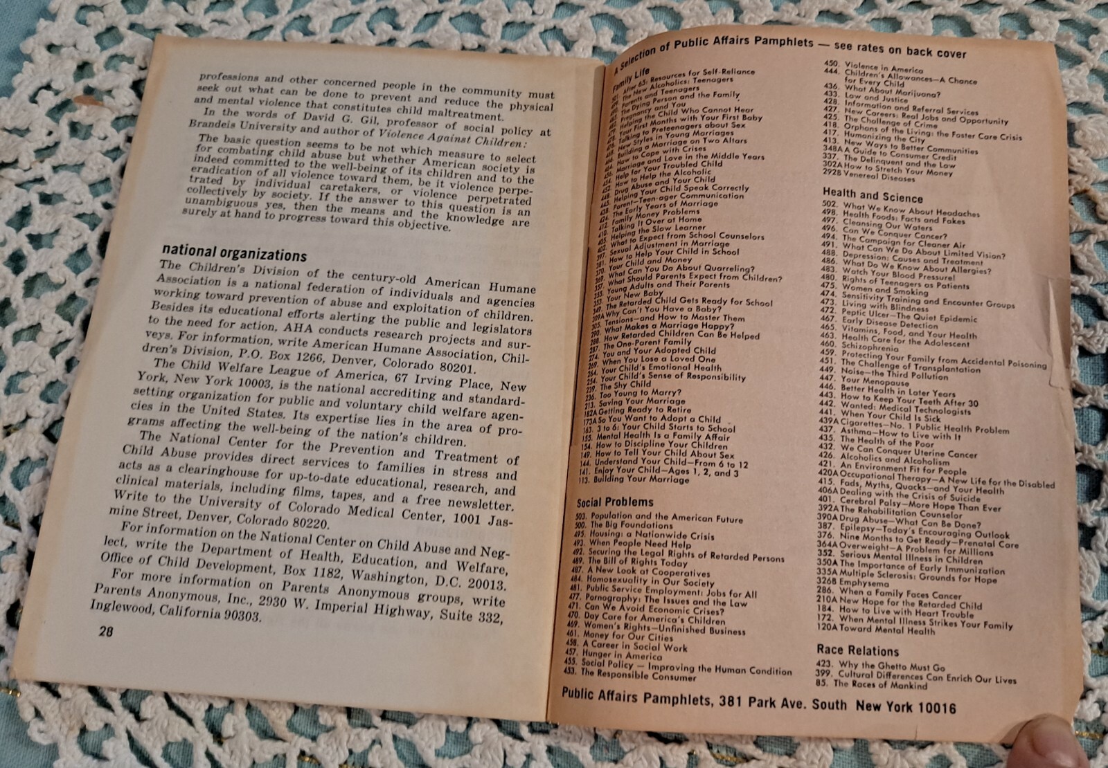 Public Affairs Pamphets #154(1974 39th Print) & #508 (1974 1st ED), VINTAGE PBs