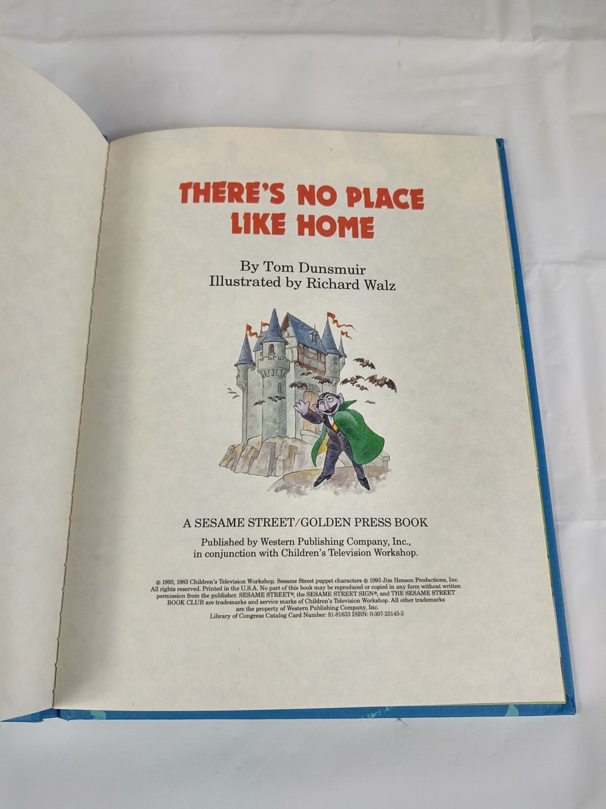 Vintage 1993 There’s No Place Like Home Book Sesame Street Book Club Golden CTW