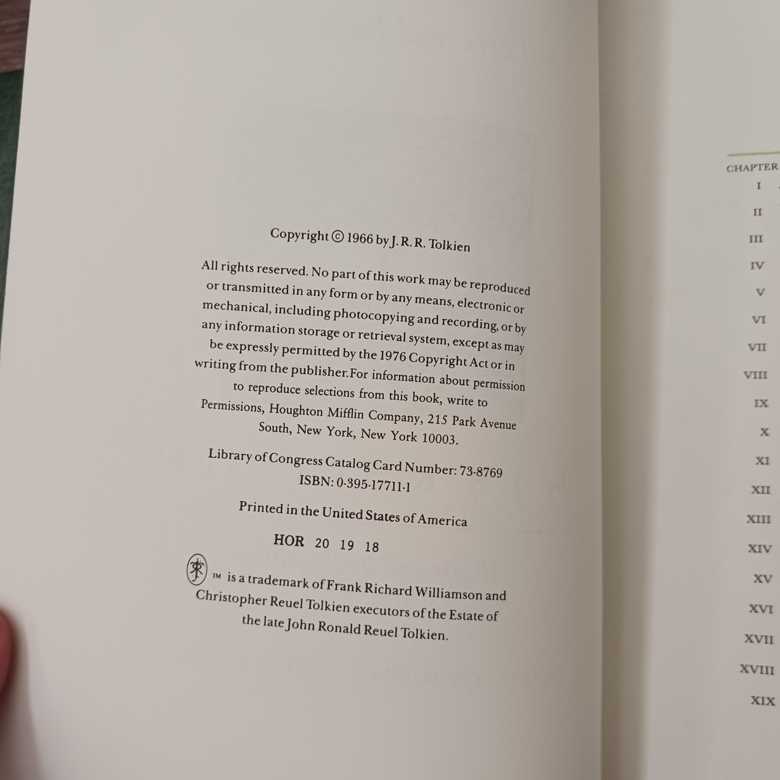 The Hobbit J.R.R. Tolkien Houghton Mifflin Collector’s Edition Green Slipcase