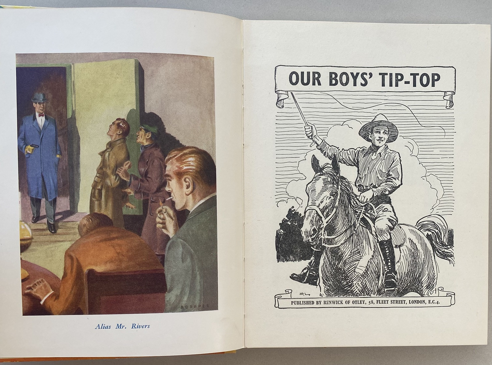 Our Boys’ Tip Top – 1950s Hardcover – Mid Century Children’s Annual